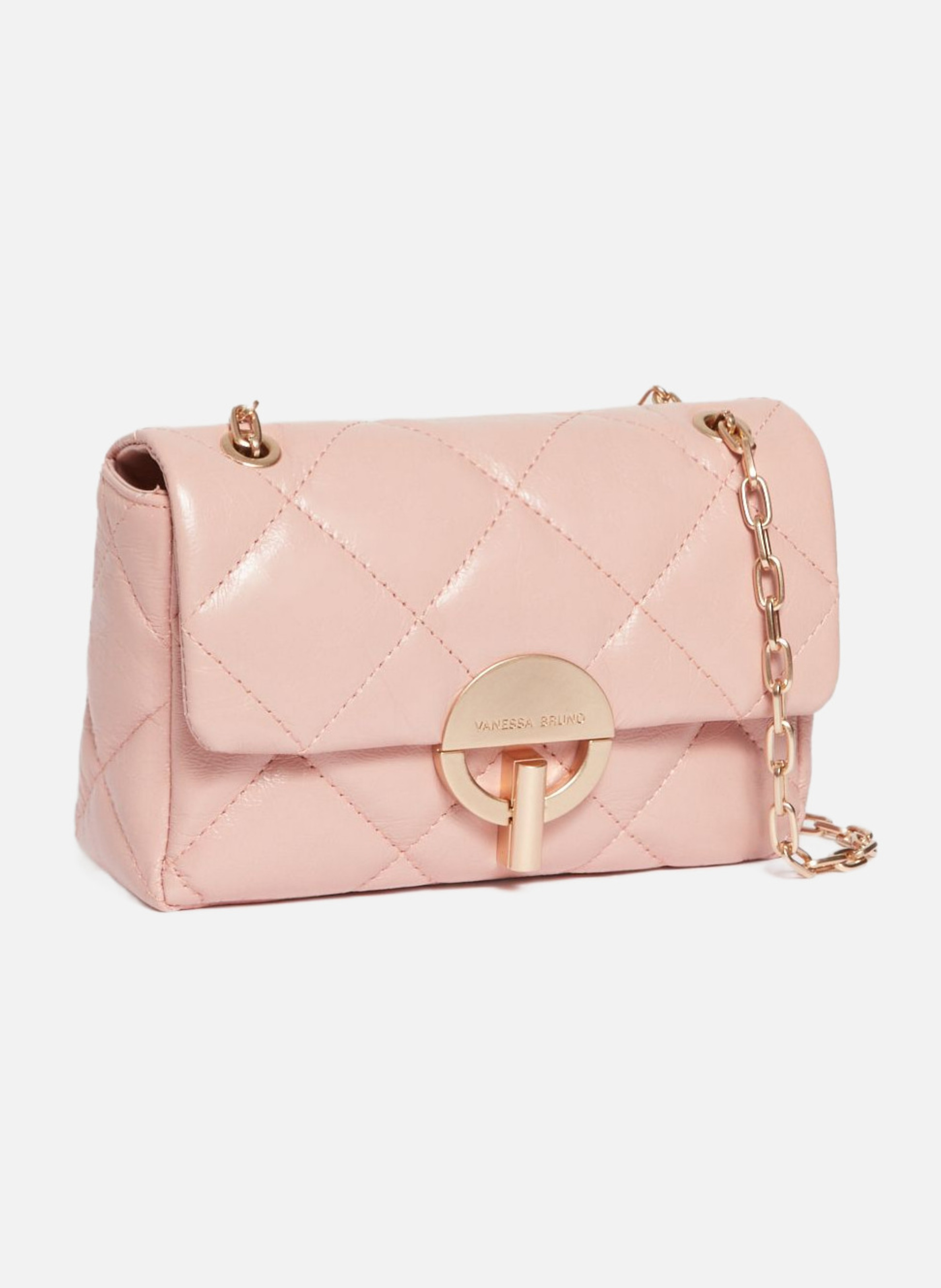 Moyen Sac MOON En Cuir VANESSA BRUNO Rose