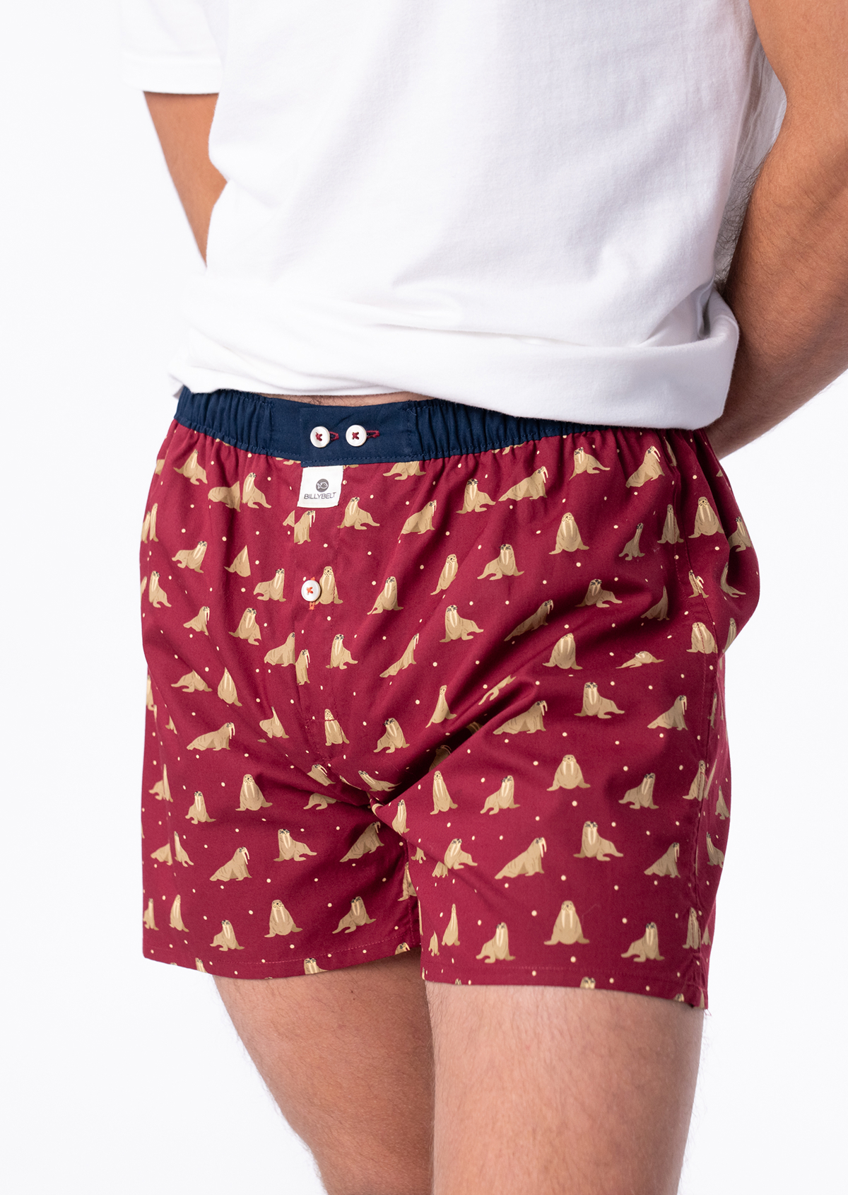 Caleçon en coton biologique BILLYBELT Rouge