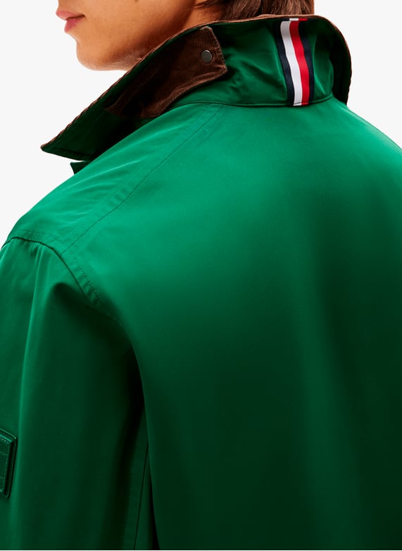Veste droite col classique contrasté | Vert by TOMMY HILFIGER Veste droite col classique contrasté Vert