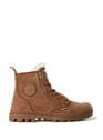 Boots fourrées en cuir | Marron by PALLADIUM PALLADIUM Boots fourrées en cuir | Marron