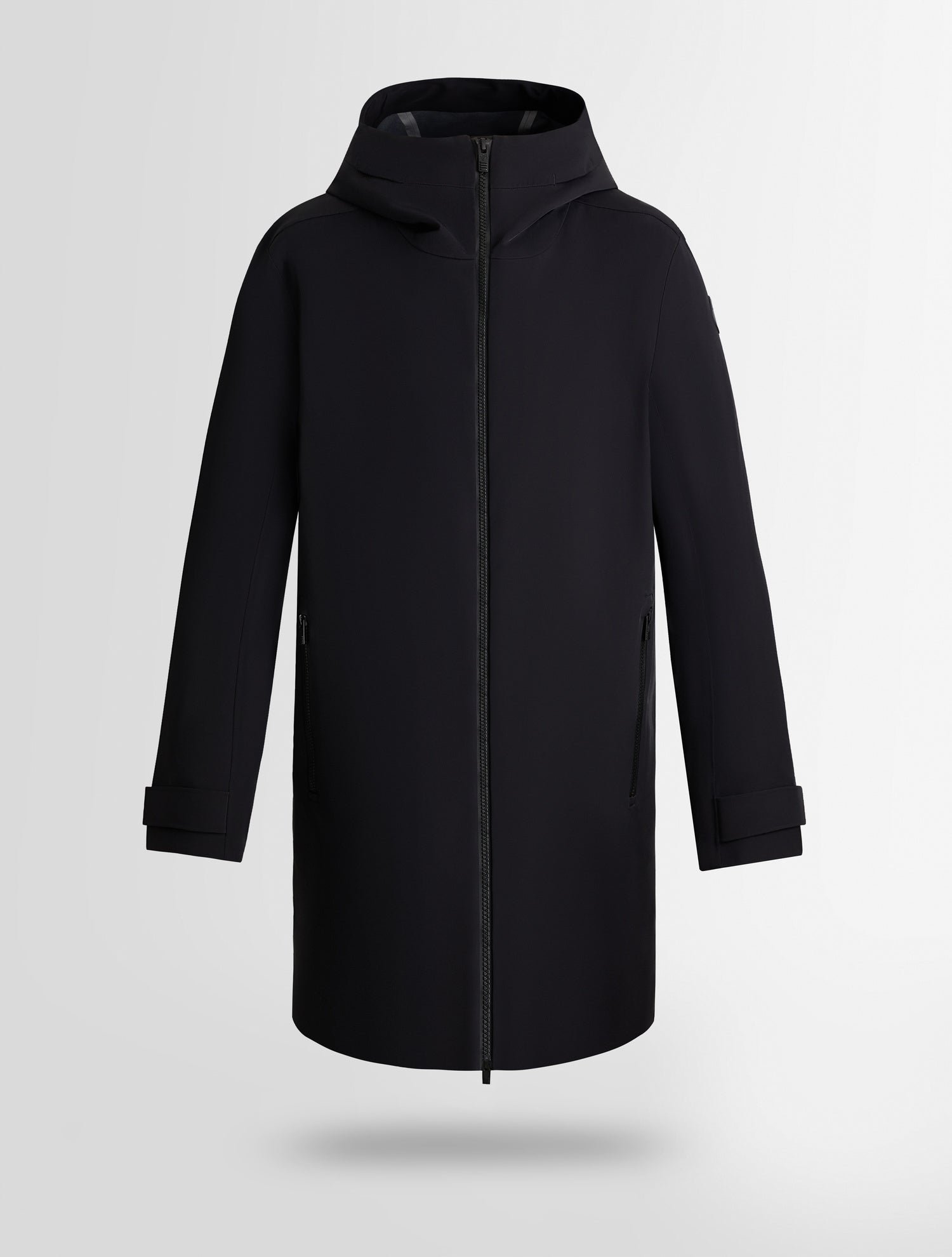 Manteau ilanu col capuche coupe regular FUSALP Noir