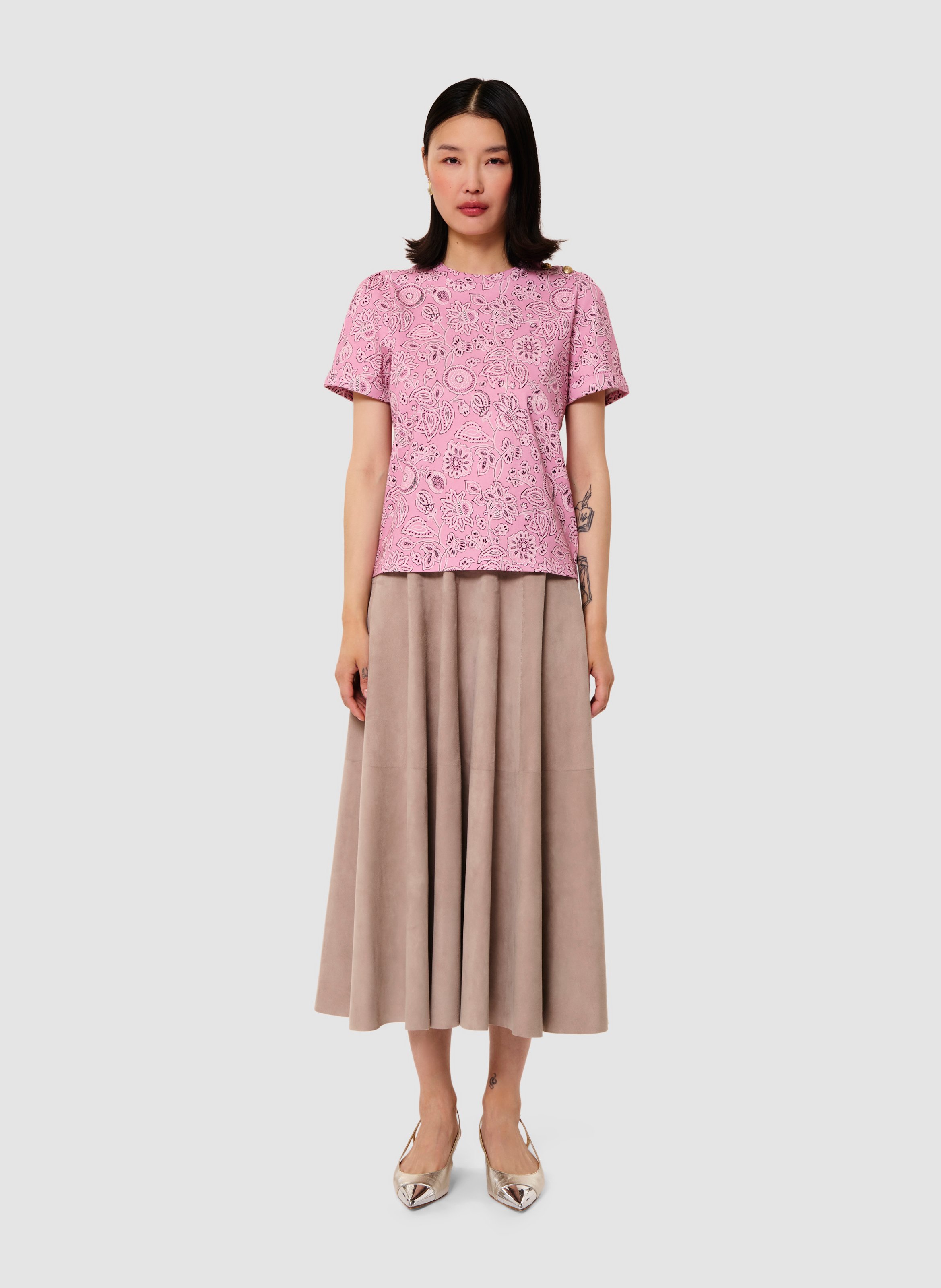 T-shirt tampa bois de rose TARA JARMON Rose