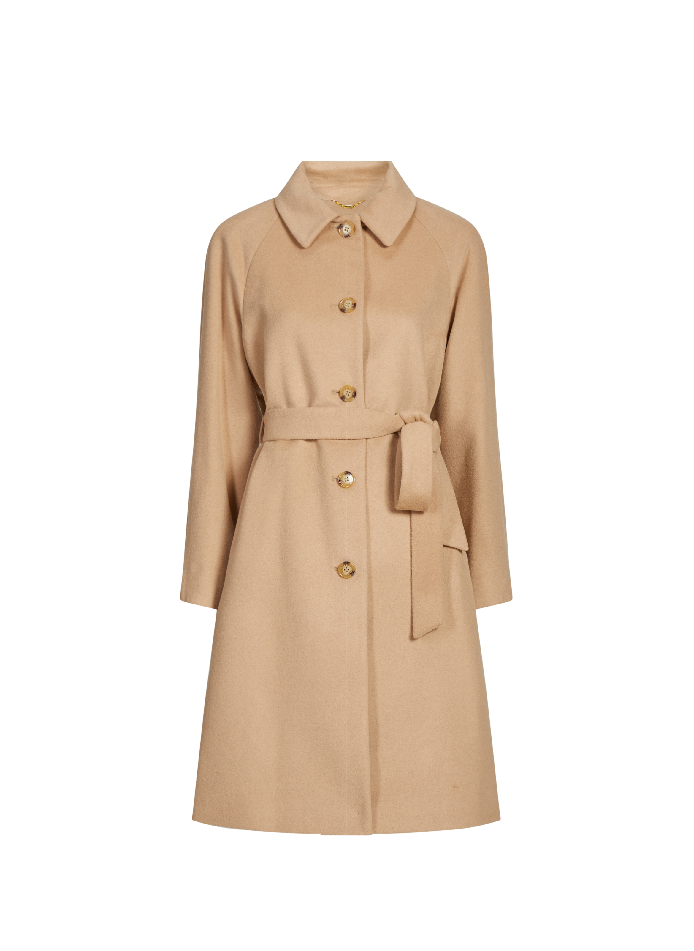 LAUREN Coat lined in blended wool Brown