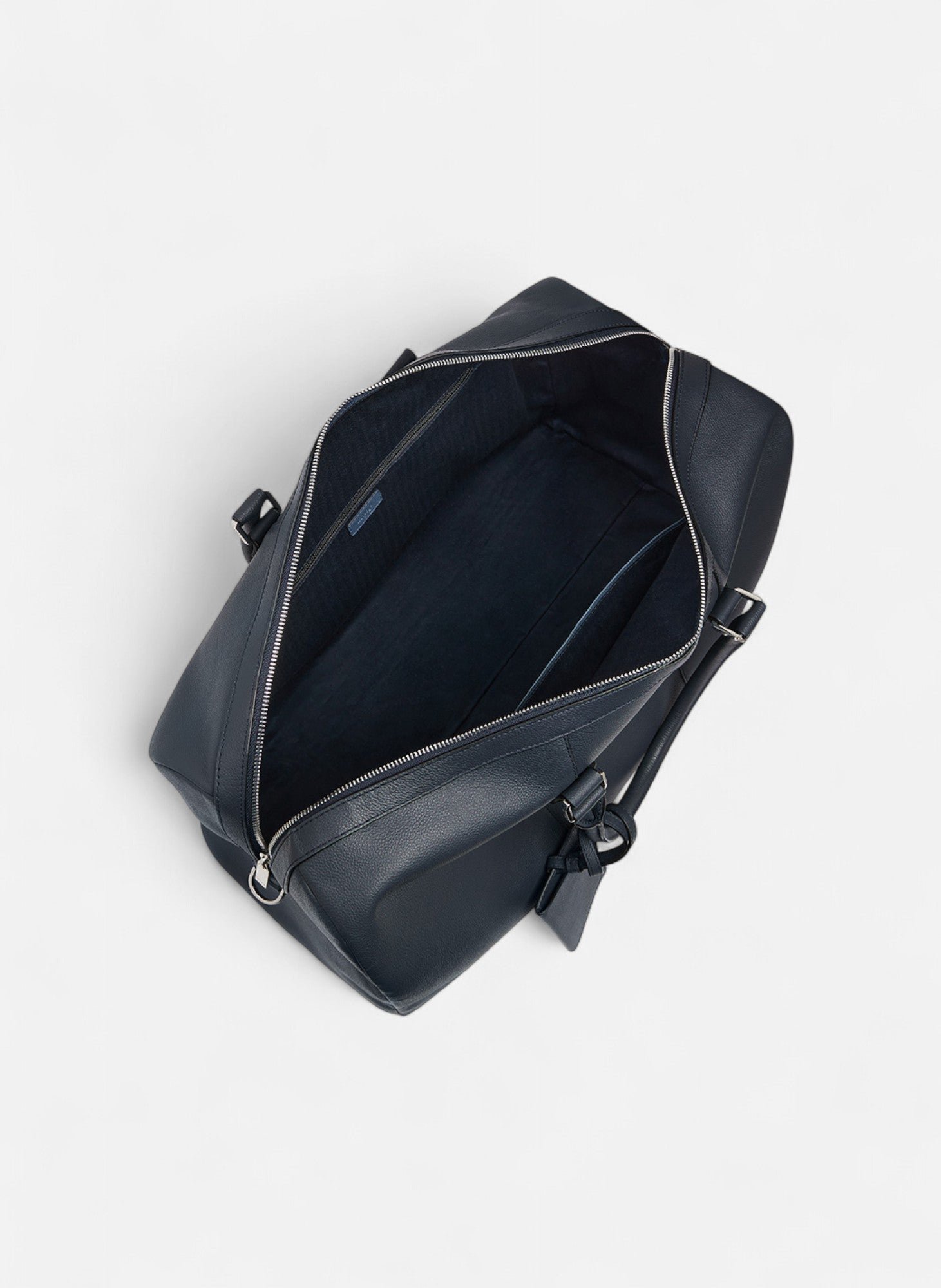 Sac de voyage 48h marceau en cuir grainé LE TANNEUR Bleu