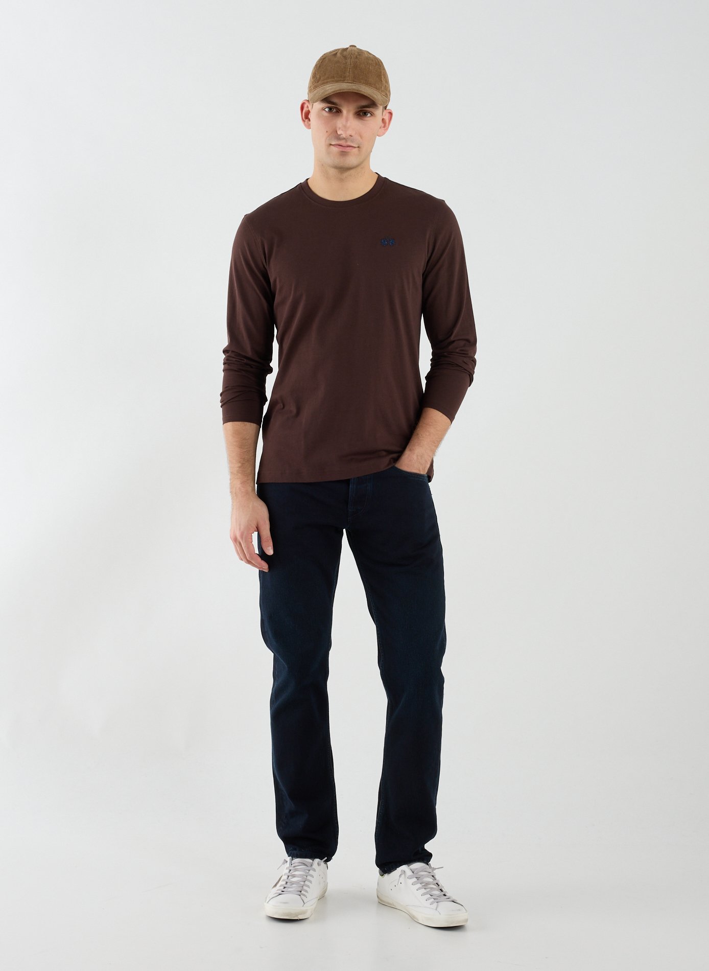 Casquette en coton WOOLRICH Marron