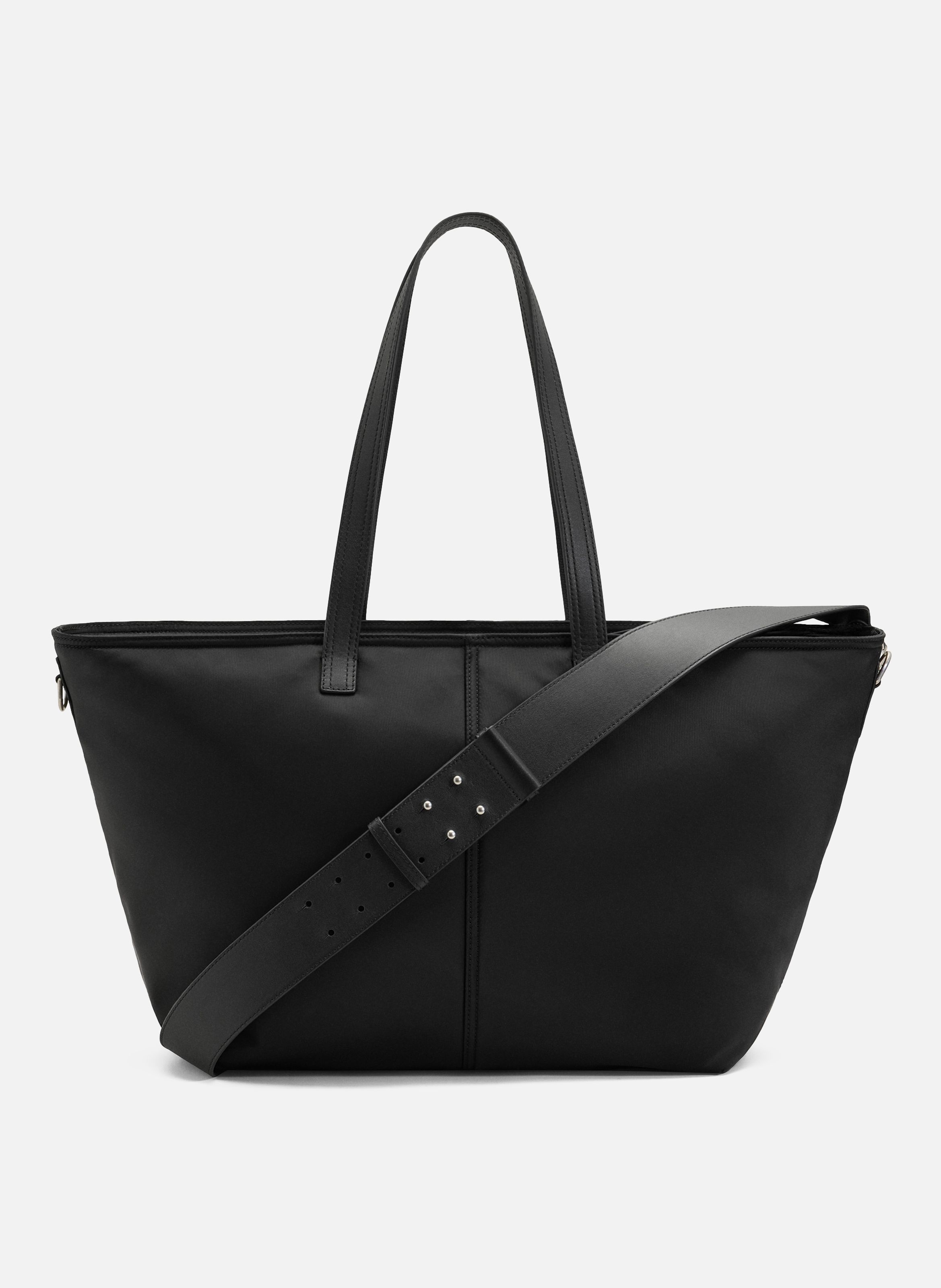 Petit sac cabas marcel unisexe en nylon AMI PARIS Noir