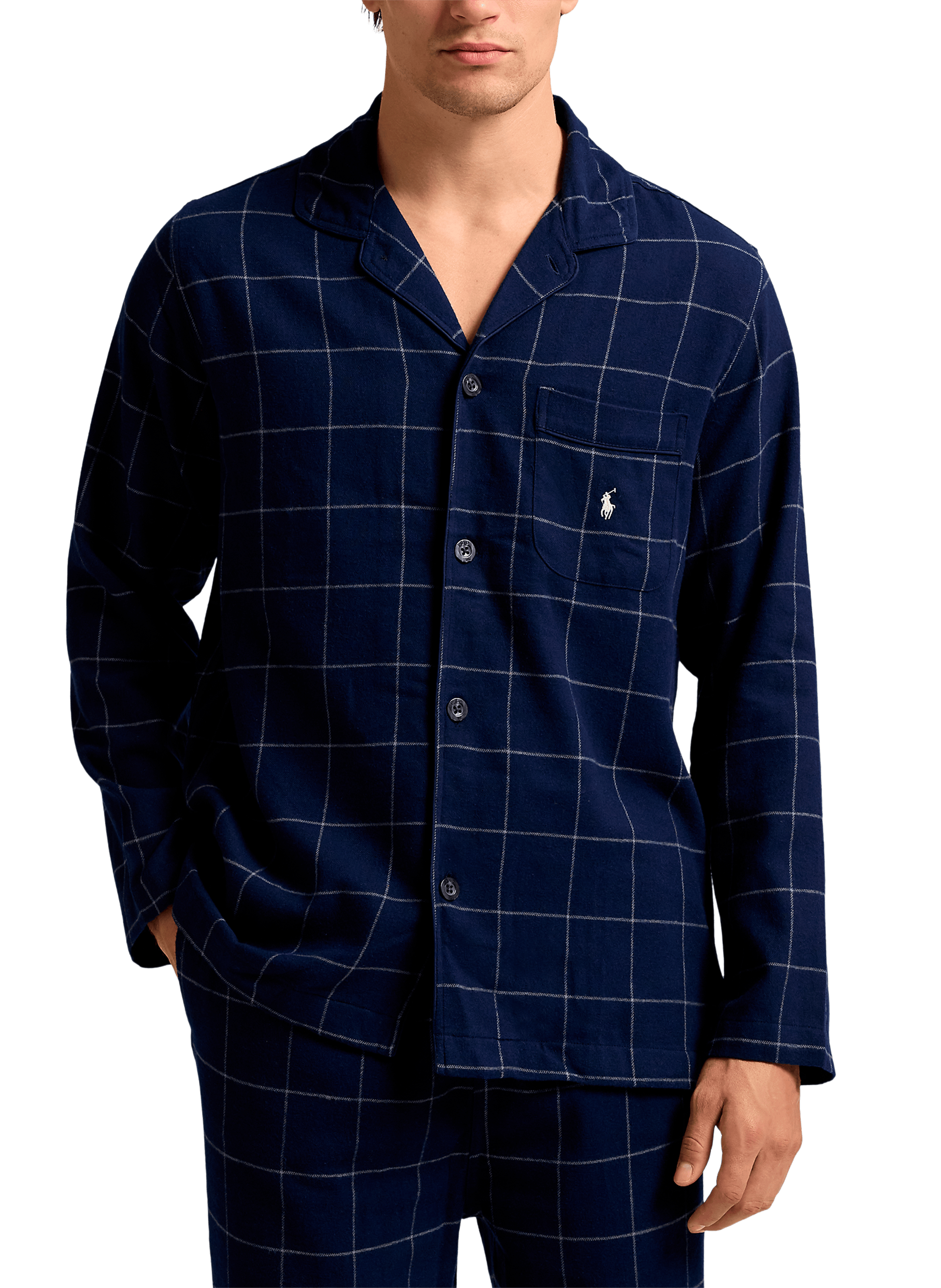 Ensemble de pyjama à carreaux en coton POLO RALPH LAUREN Bleu