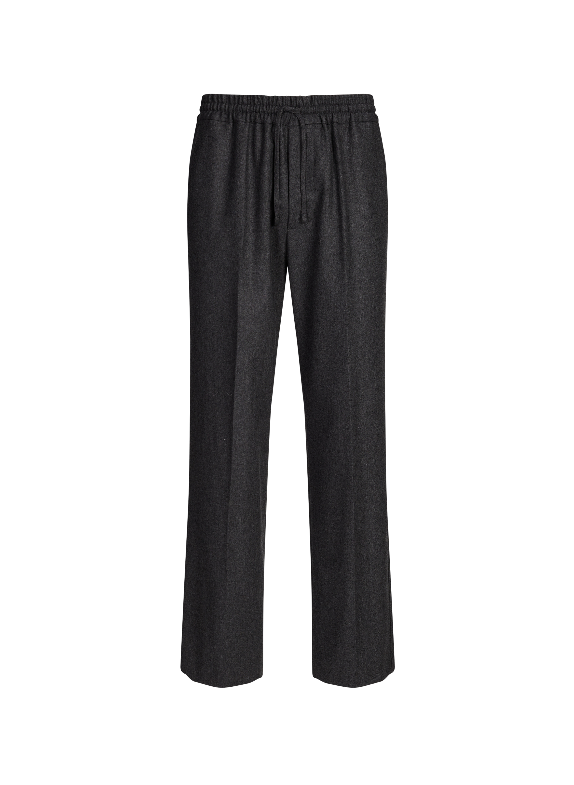 DROLE DE MONSIEUR Straight virgin wool-blend trousers Grey