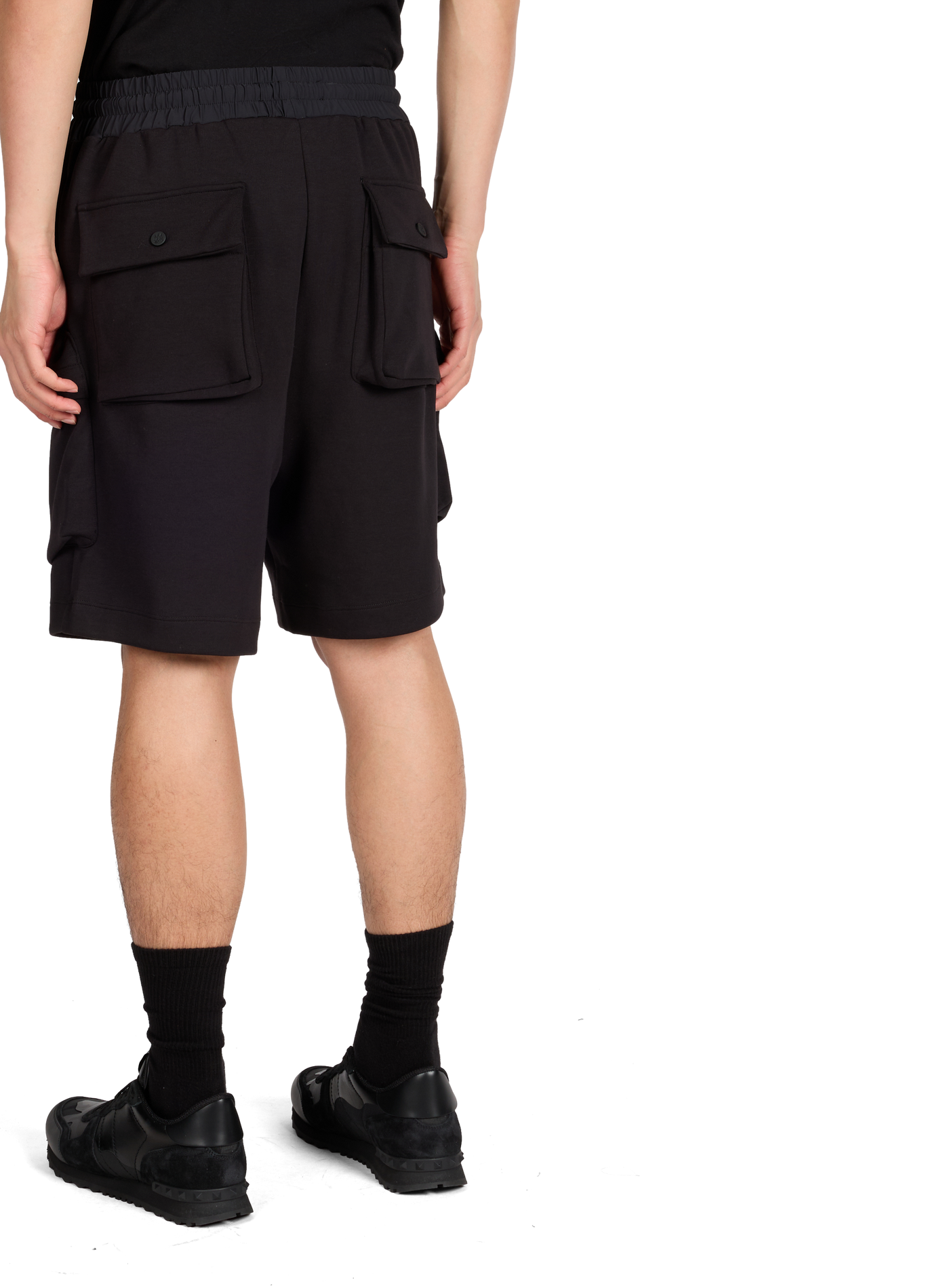 Straight cargo shorts in blended cotton AMIRI Black