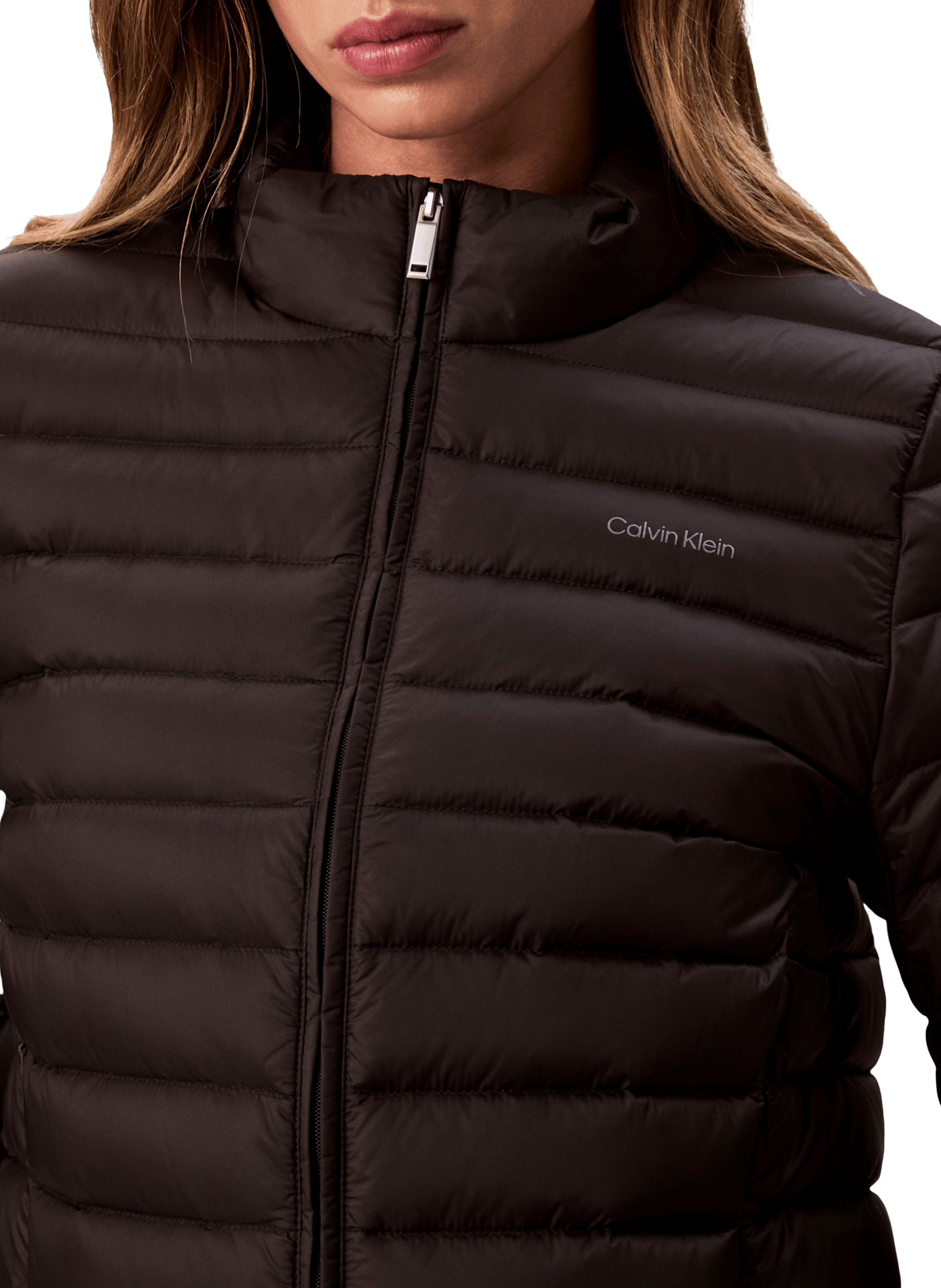 Veste matelassée à col montant CALVIN KLEIN Noir
