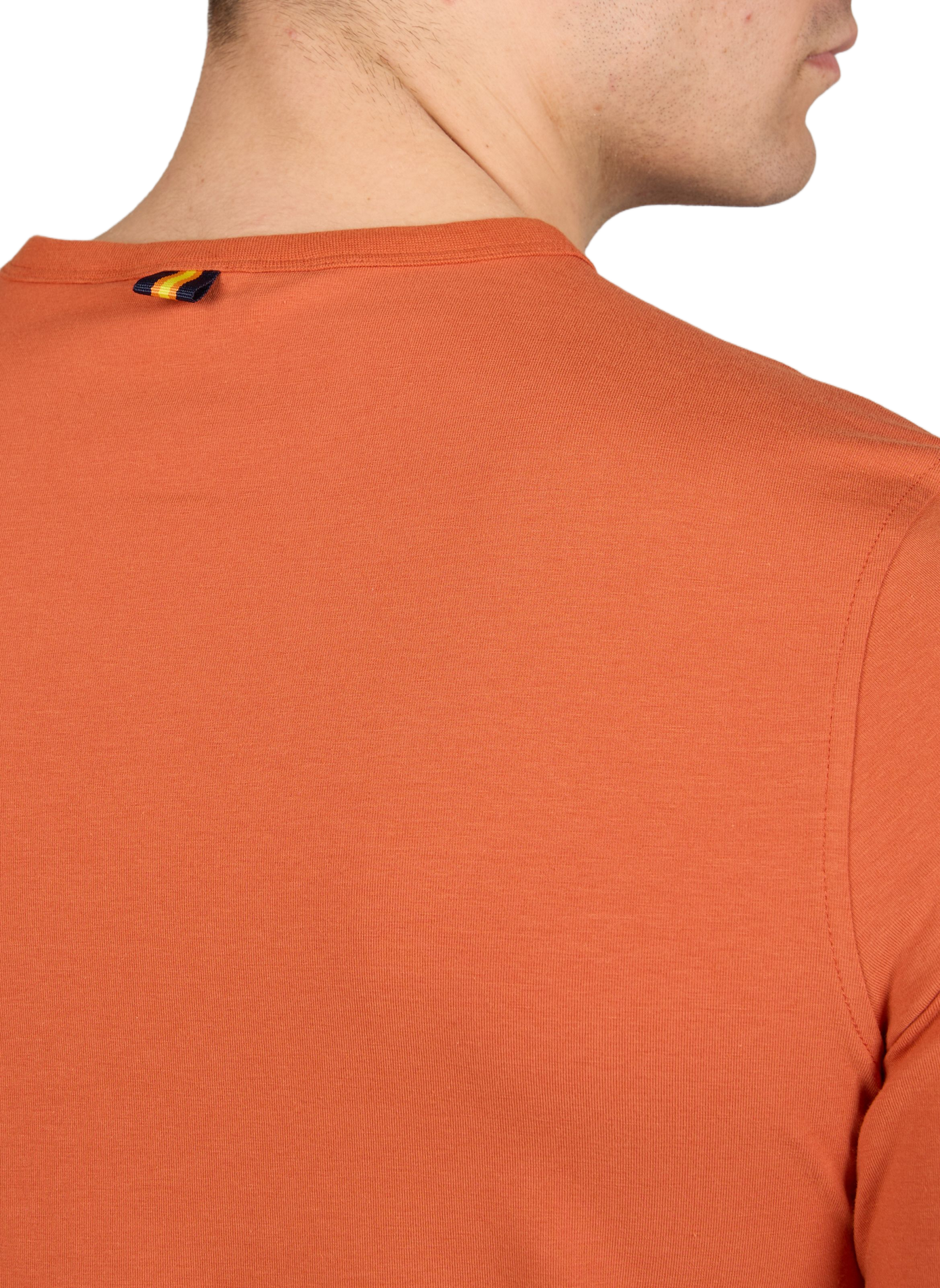 T-shirt en jersey de coton mélangé K-WAY Orange