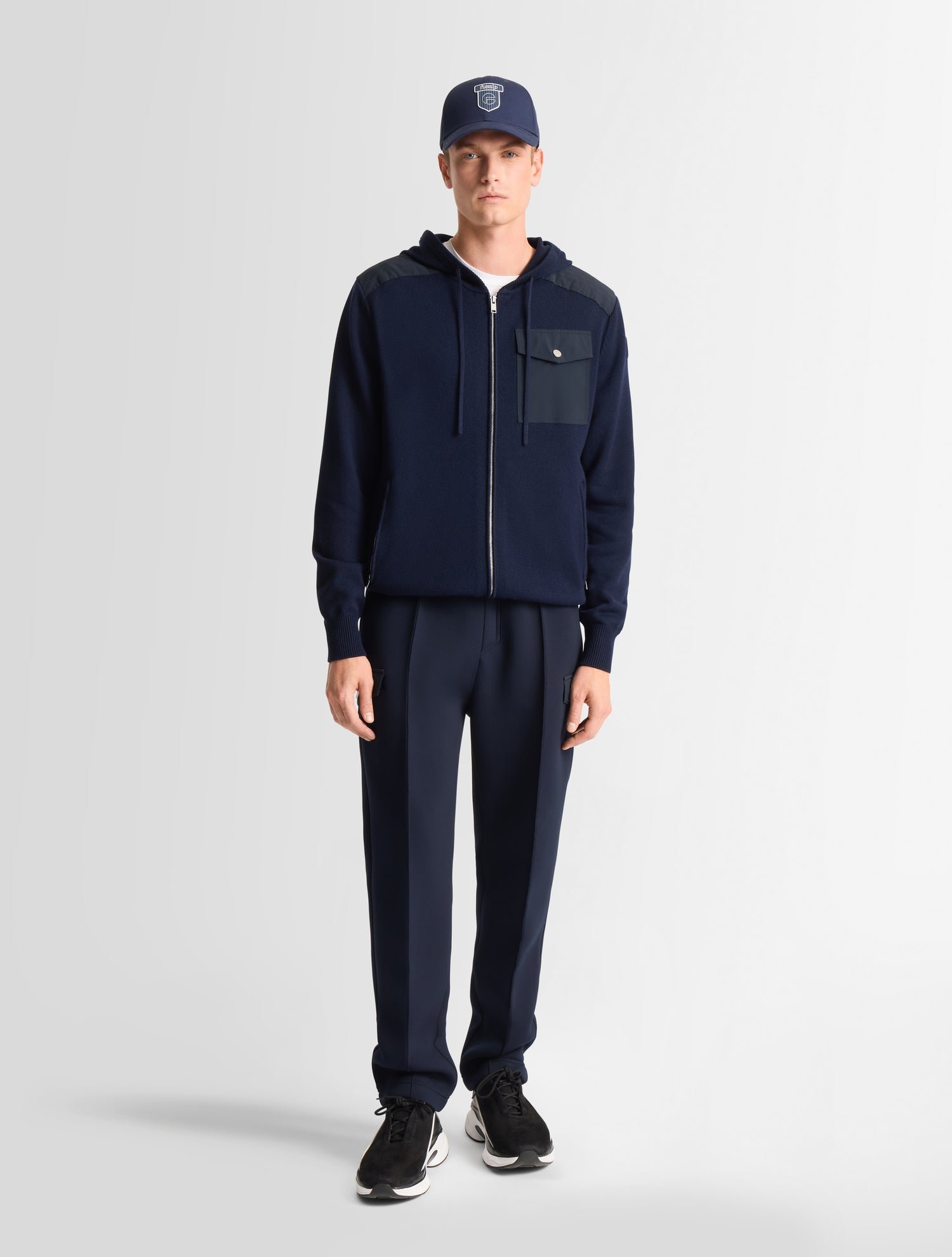 Gilet mayance col capuche coupe ajustée FUSALP Bleu