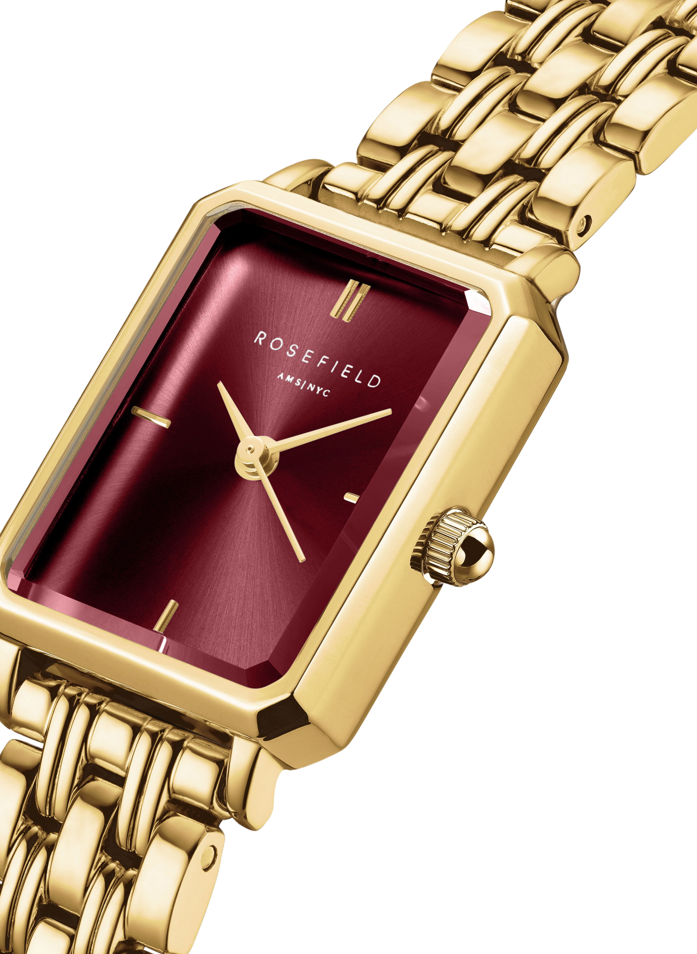 Montre analogique Octagon Xs en acier inoxydable ROSEFIELD Prune