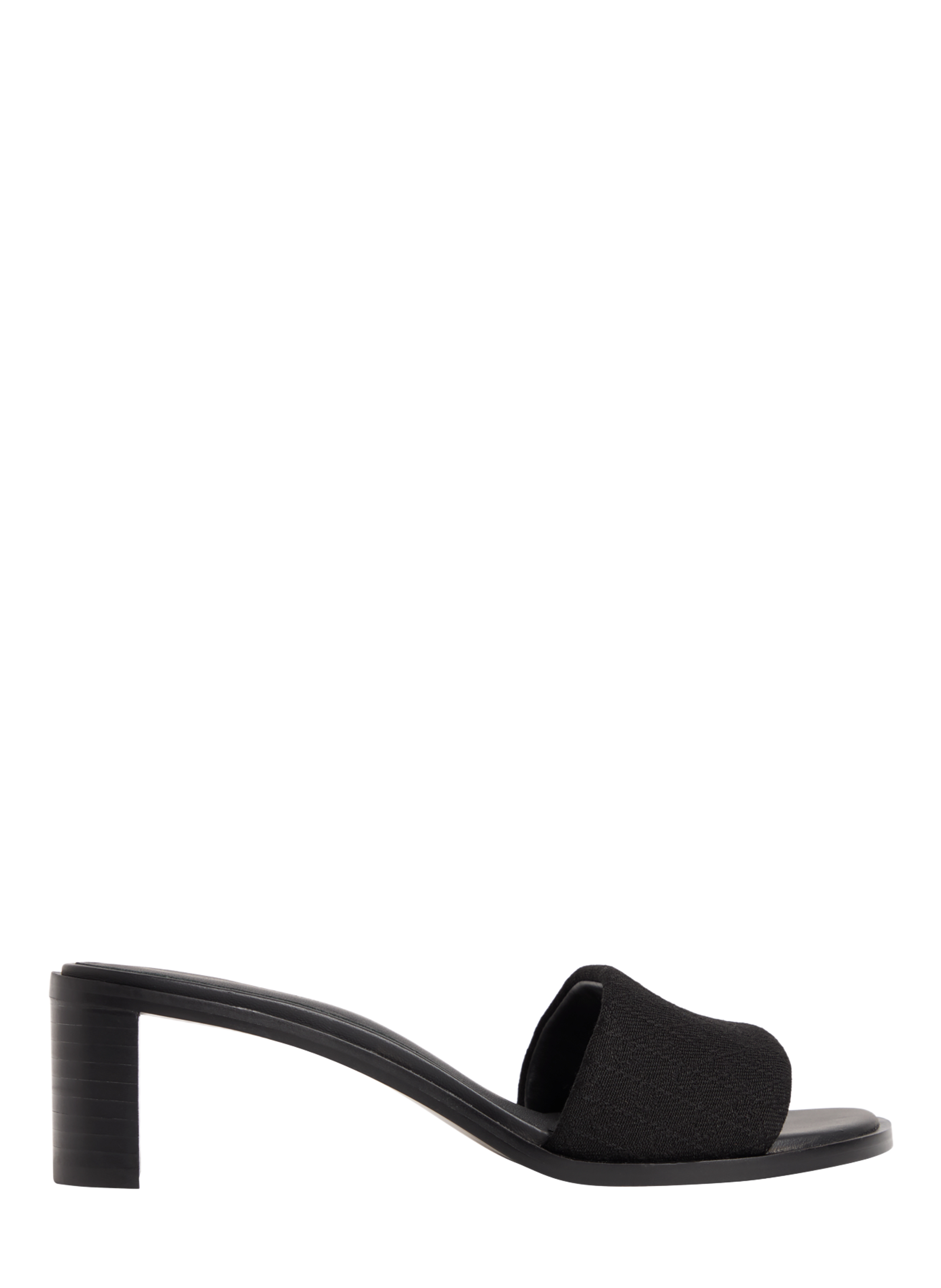 Sandales à talon Marghe en jacquard CALVIN KLEIN Noir