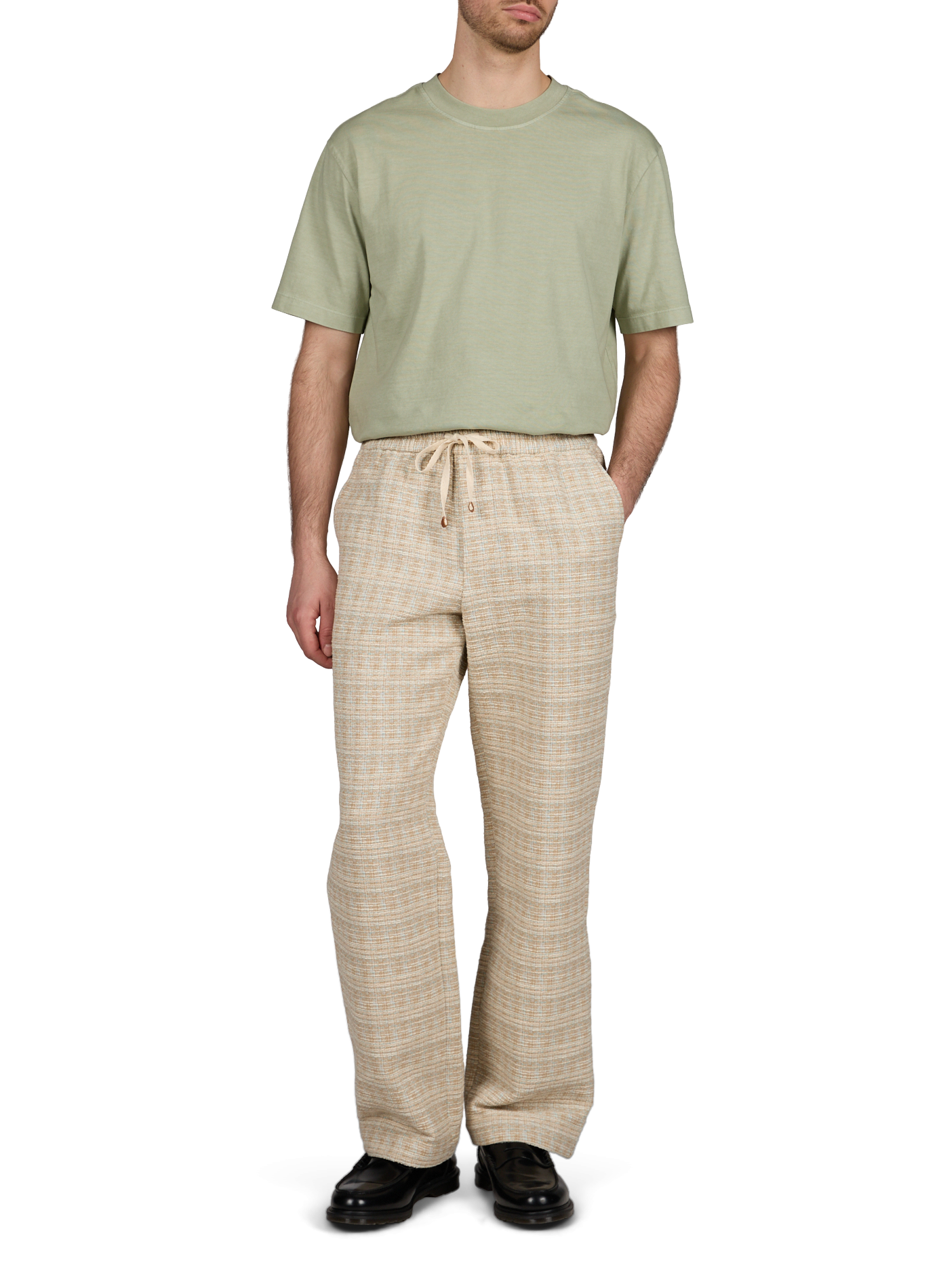 T-shirt droit manches courtes en coton MINIMUM Vert