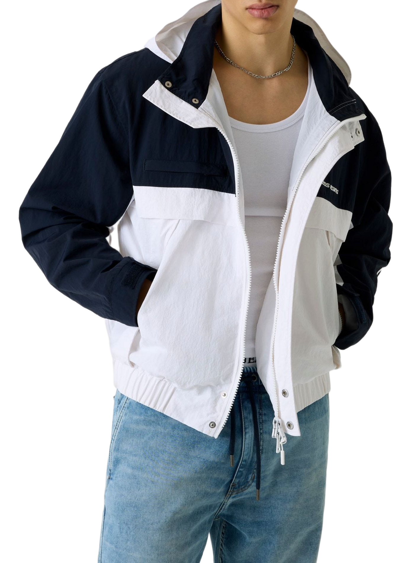 Veste légère color block  GUESS Bleu