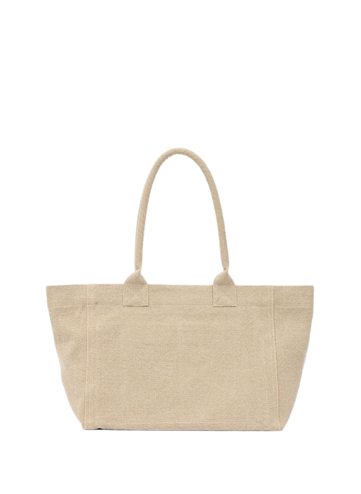 Yenky Zipped logo washed cotton tote bag ISABEL MARANT Beige