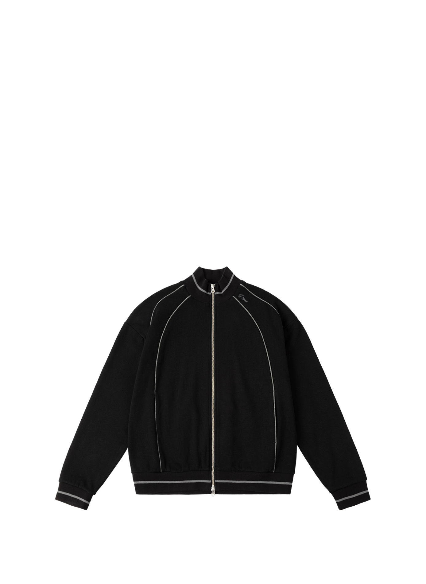 Weite Jacke mit Stehkragen aus Baumwollmischung DIME Schwarz