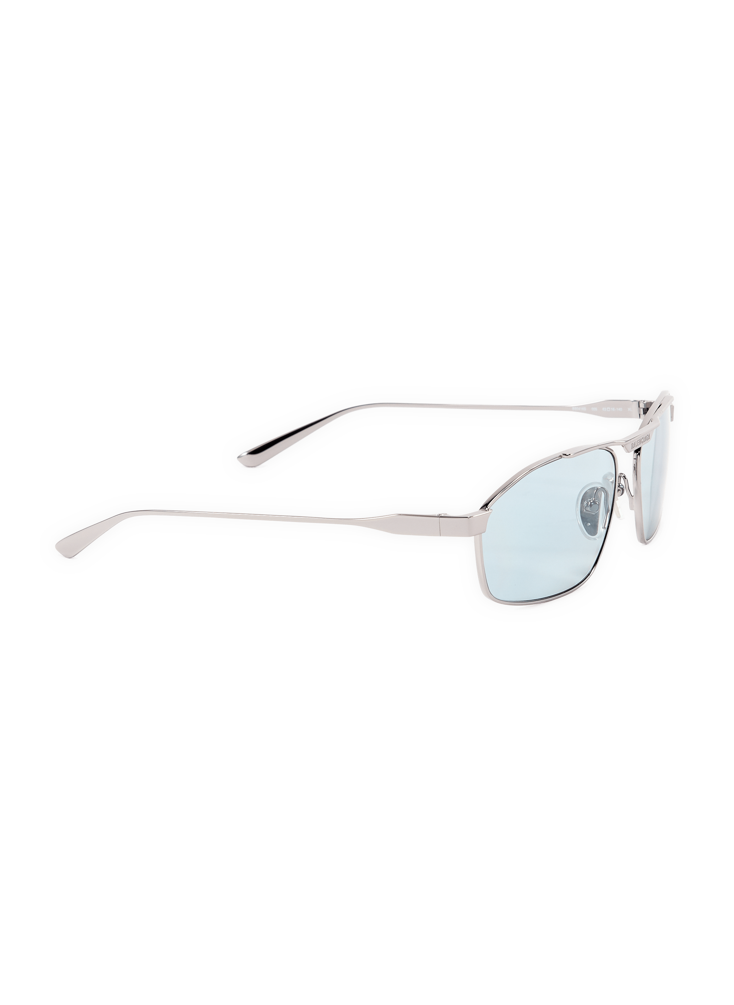 Metallic sunglasses with thin branches BALENCIAGA Silver