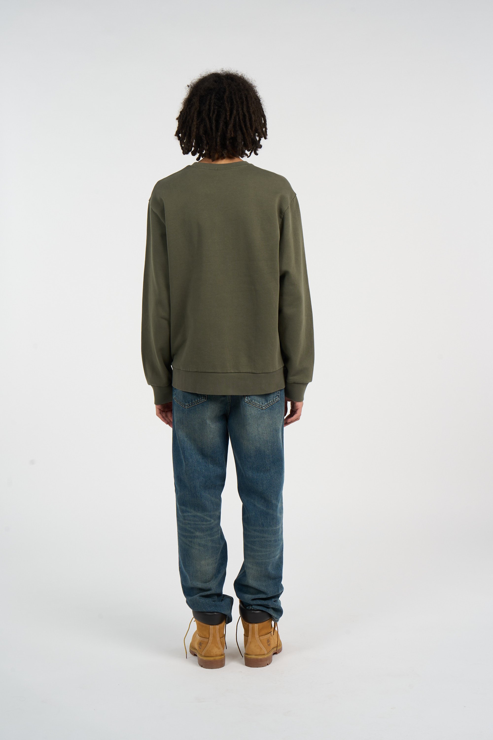 Sweatshirt script embroidery sweat CARHARTT WIP Kaki