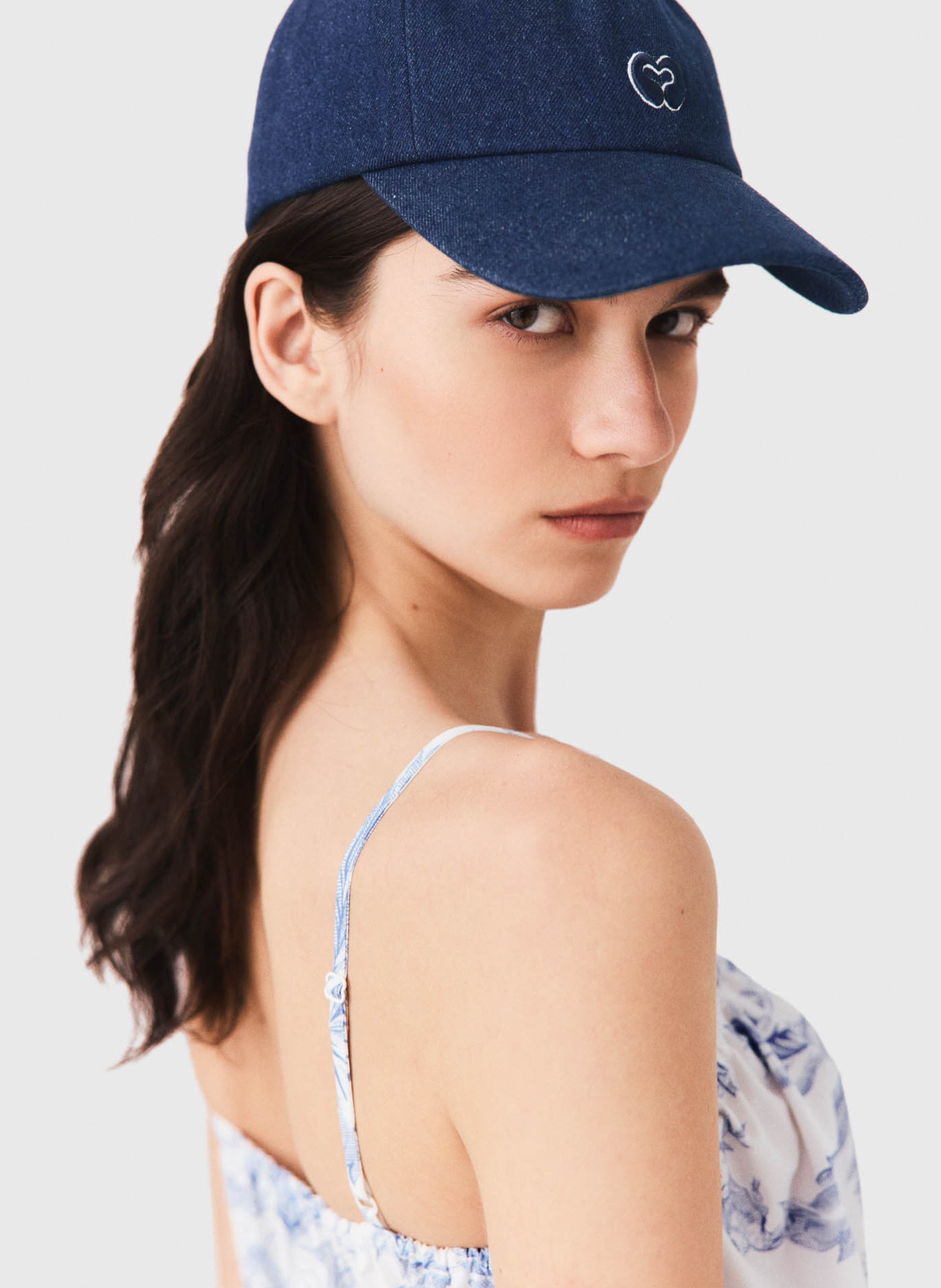Casquette en coton mélangé MAJE Bleu