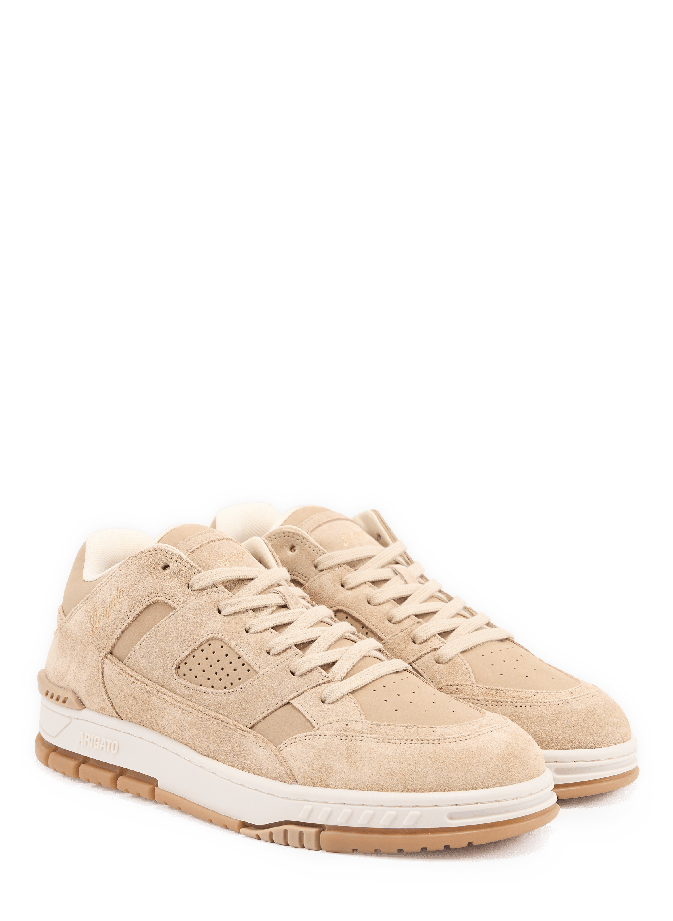 Area Lo sneakers with golden logo in leather AXEL ARIGATO Beige