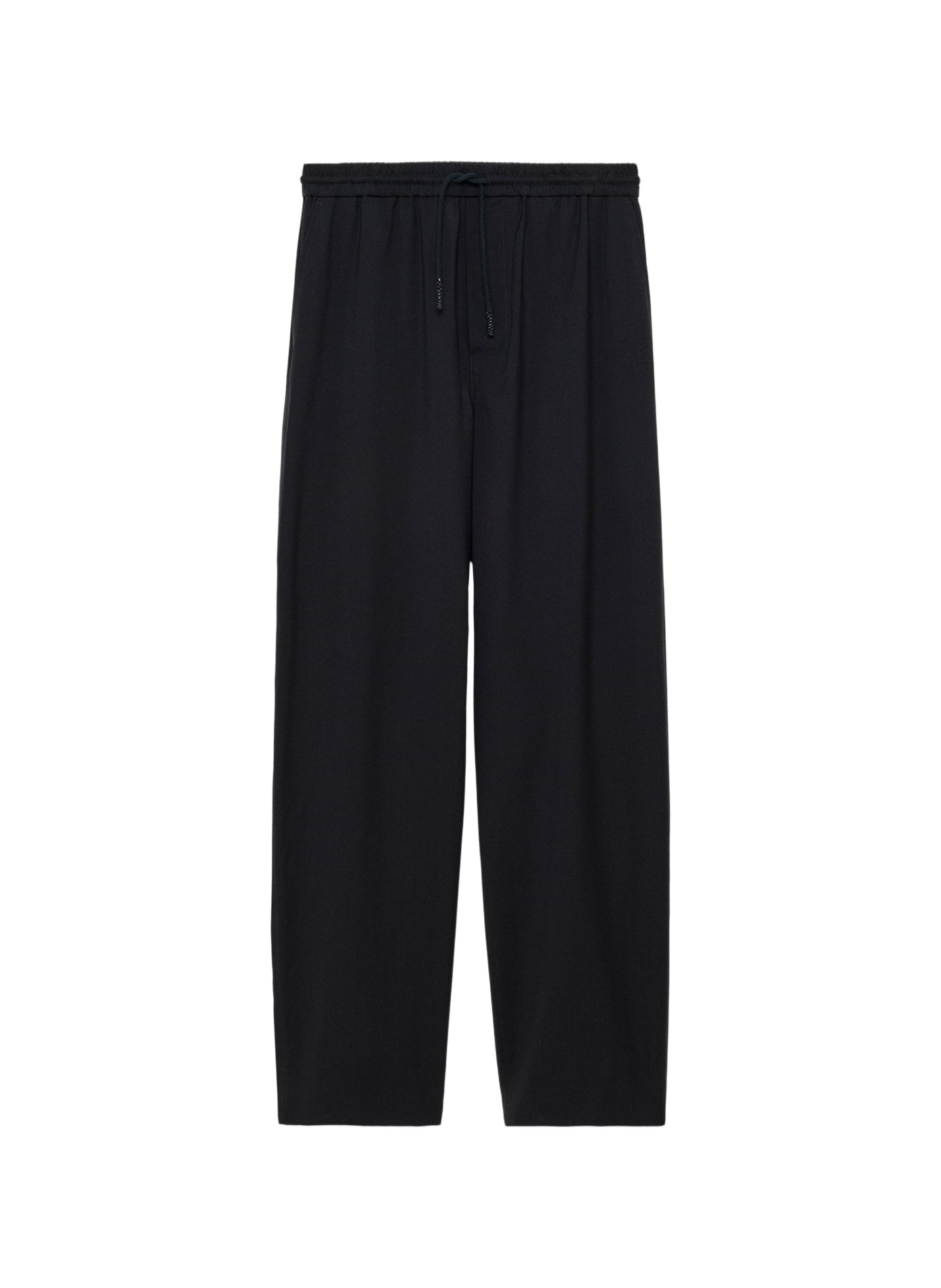 Broek met trekkoord van wol LOEWE Zwart