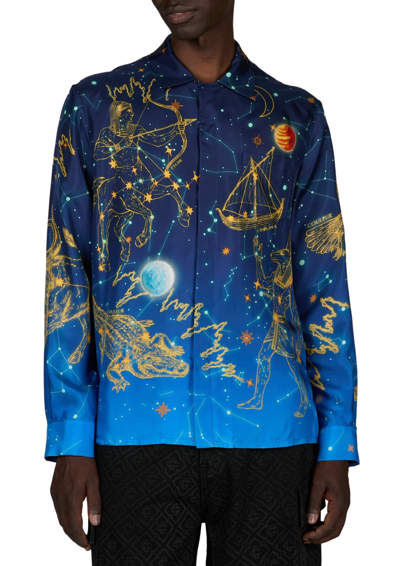 Astrology silk pattern shirt CASABLANCA PARIS Multicolour