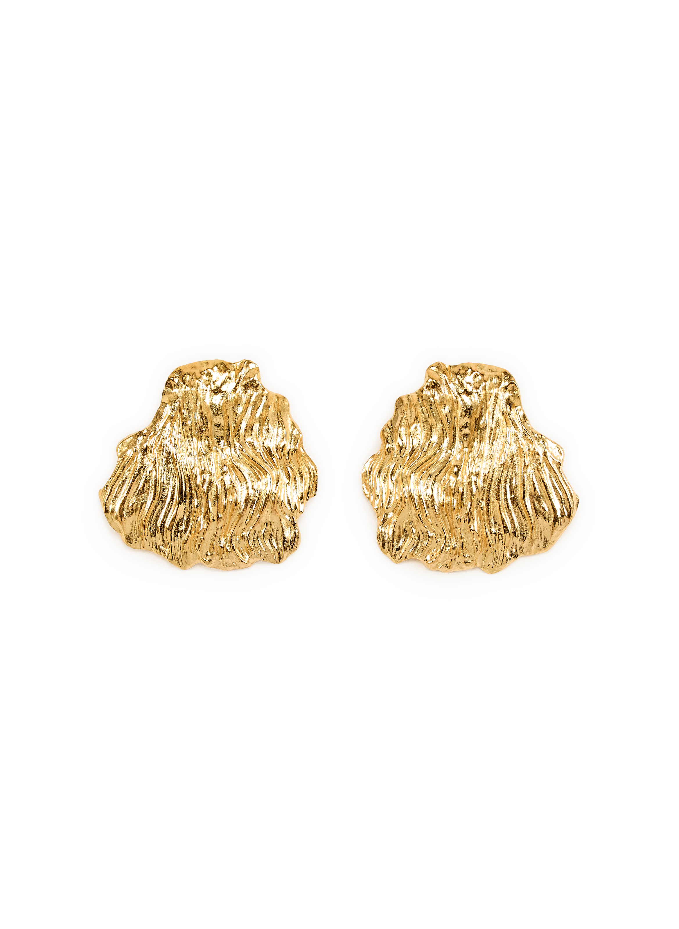 Pleated Earrings JOANNA LAURA CONSTANTINE Golden
