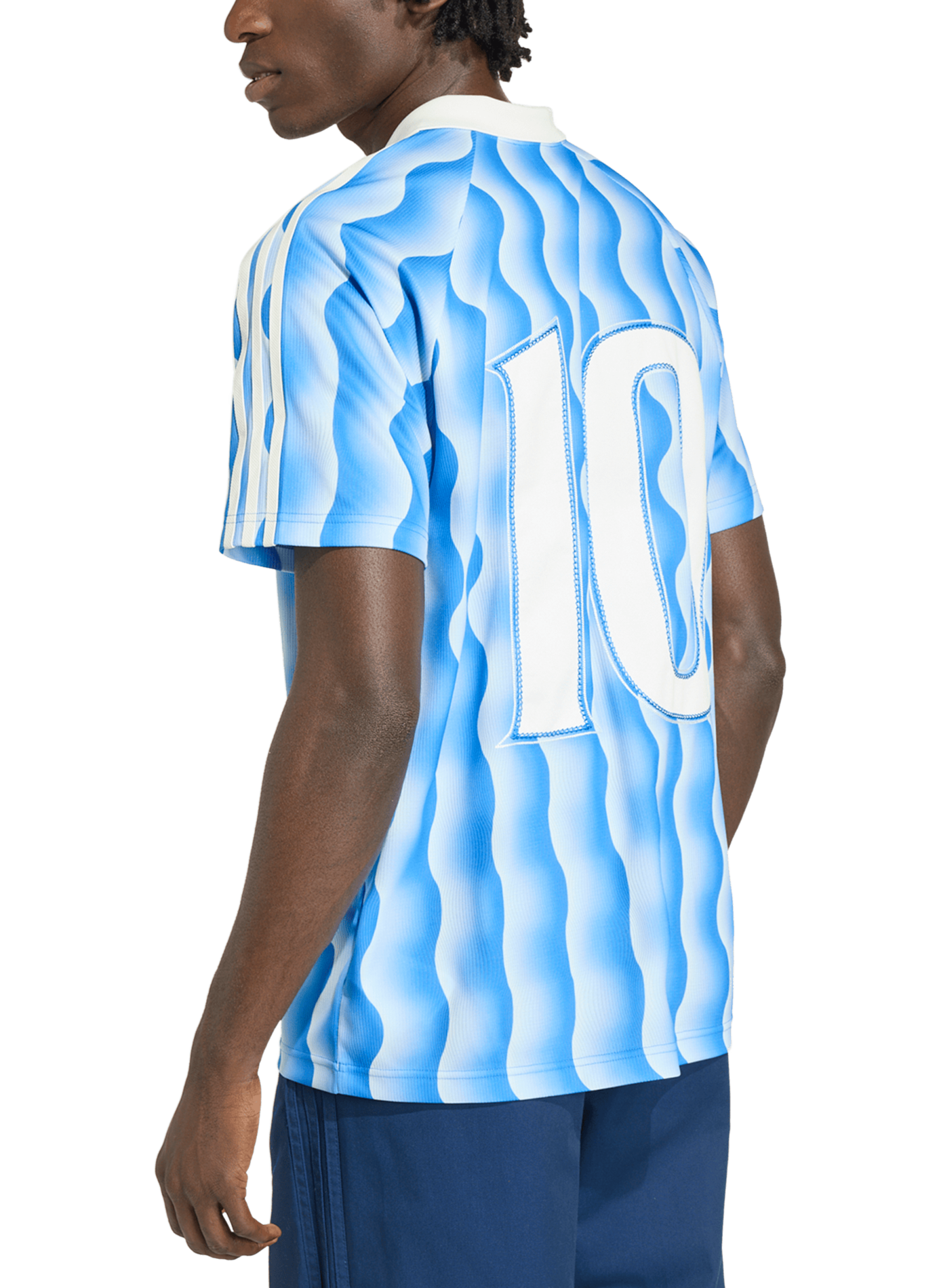 Maillot de sport à imprimé ADIDAS Bleu