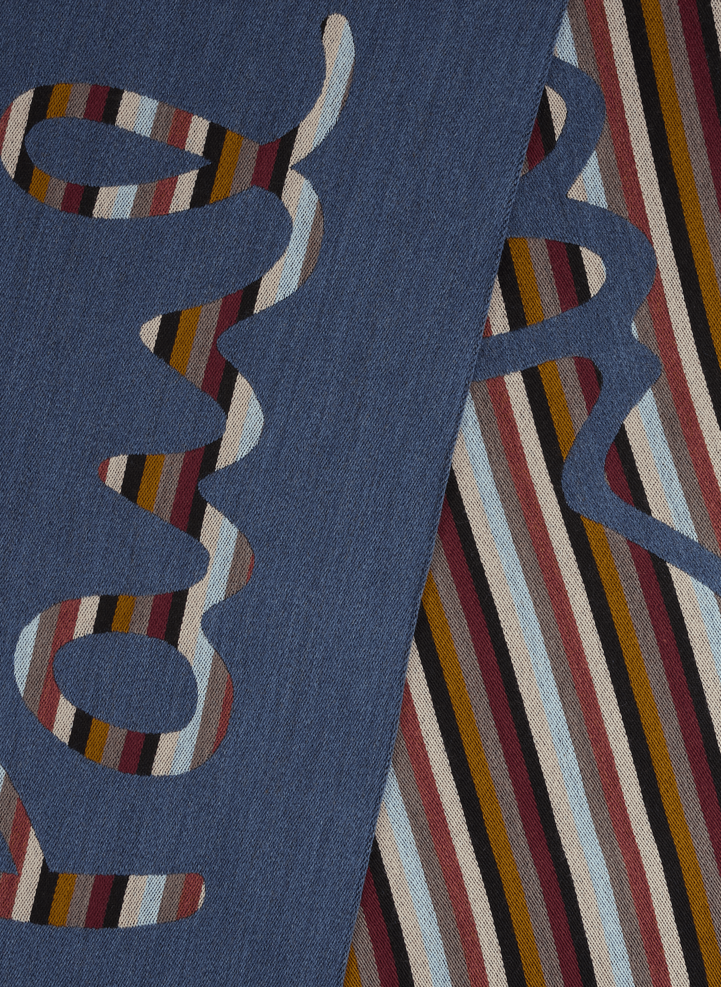 Wool scarf PAUL SMITH Blue