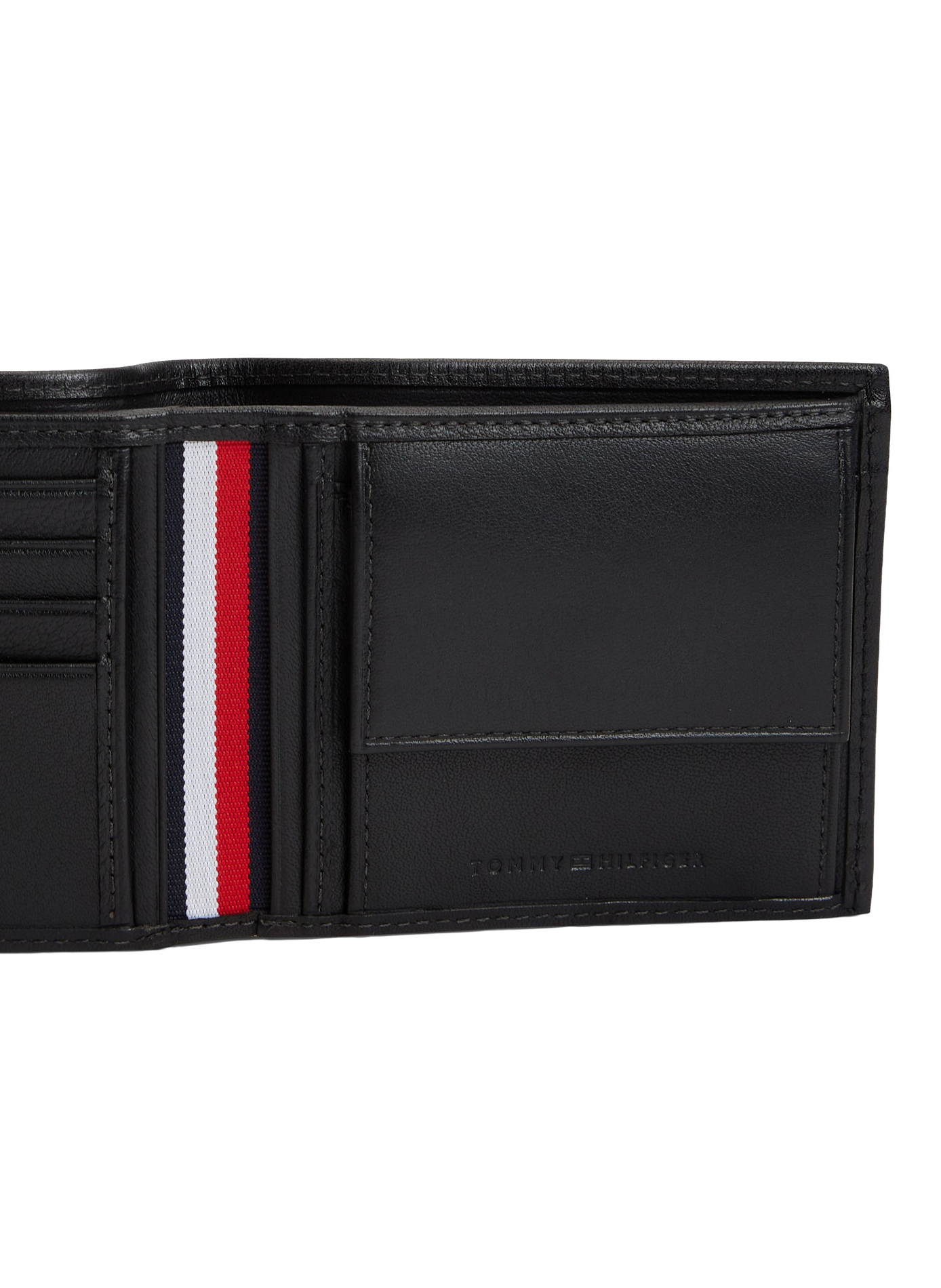 Portafoglio in pelle TOMMY HILFIGER Nero