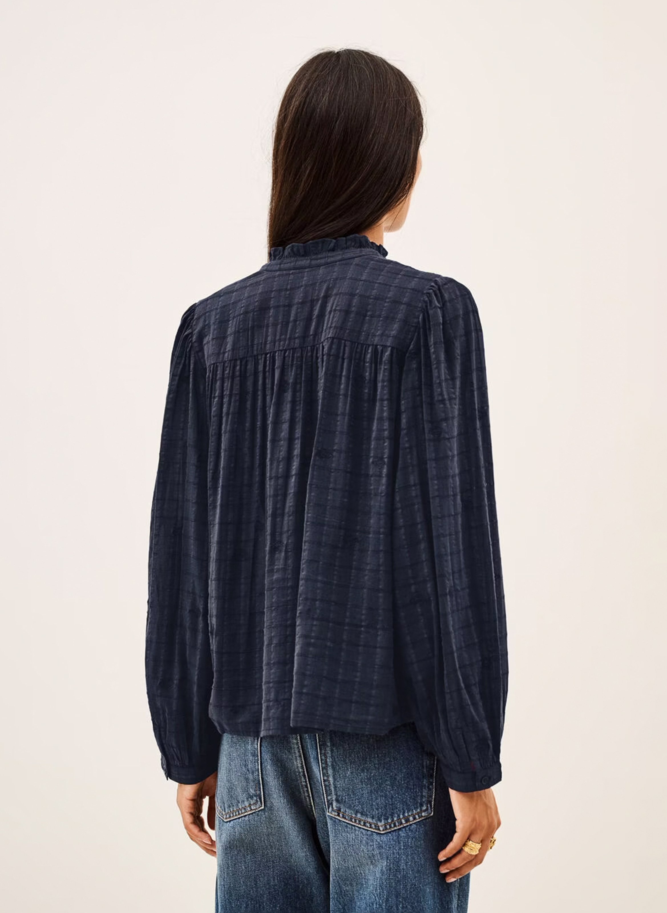 Ruime blouse van gemengd katoen melody BA&SH Blauw