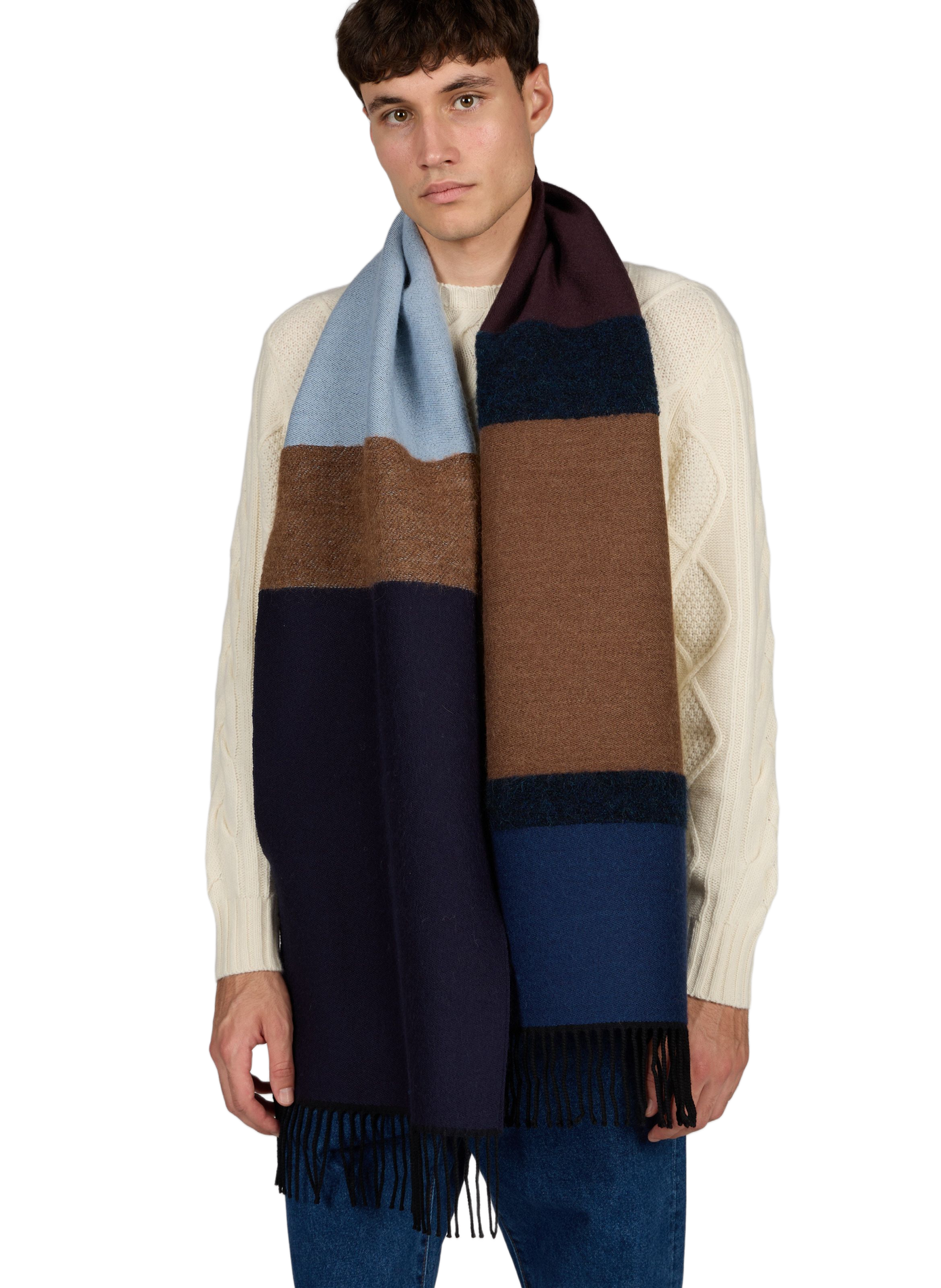 Schal aus Wollmischung PAUL SMITH Blau