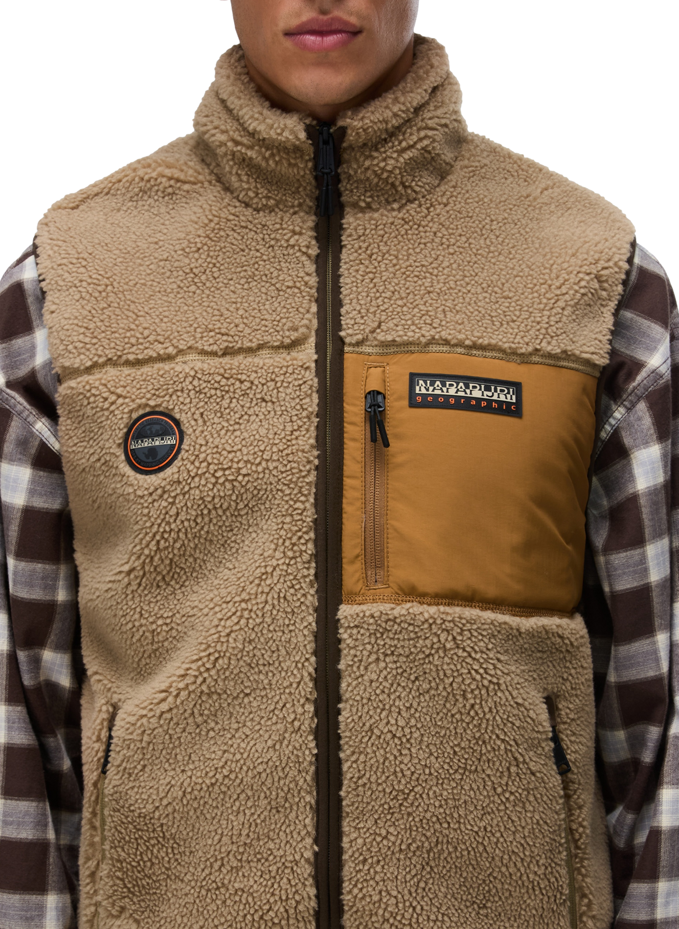 Zip-up sherpa vest NAPAPIJRI Multicolour