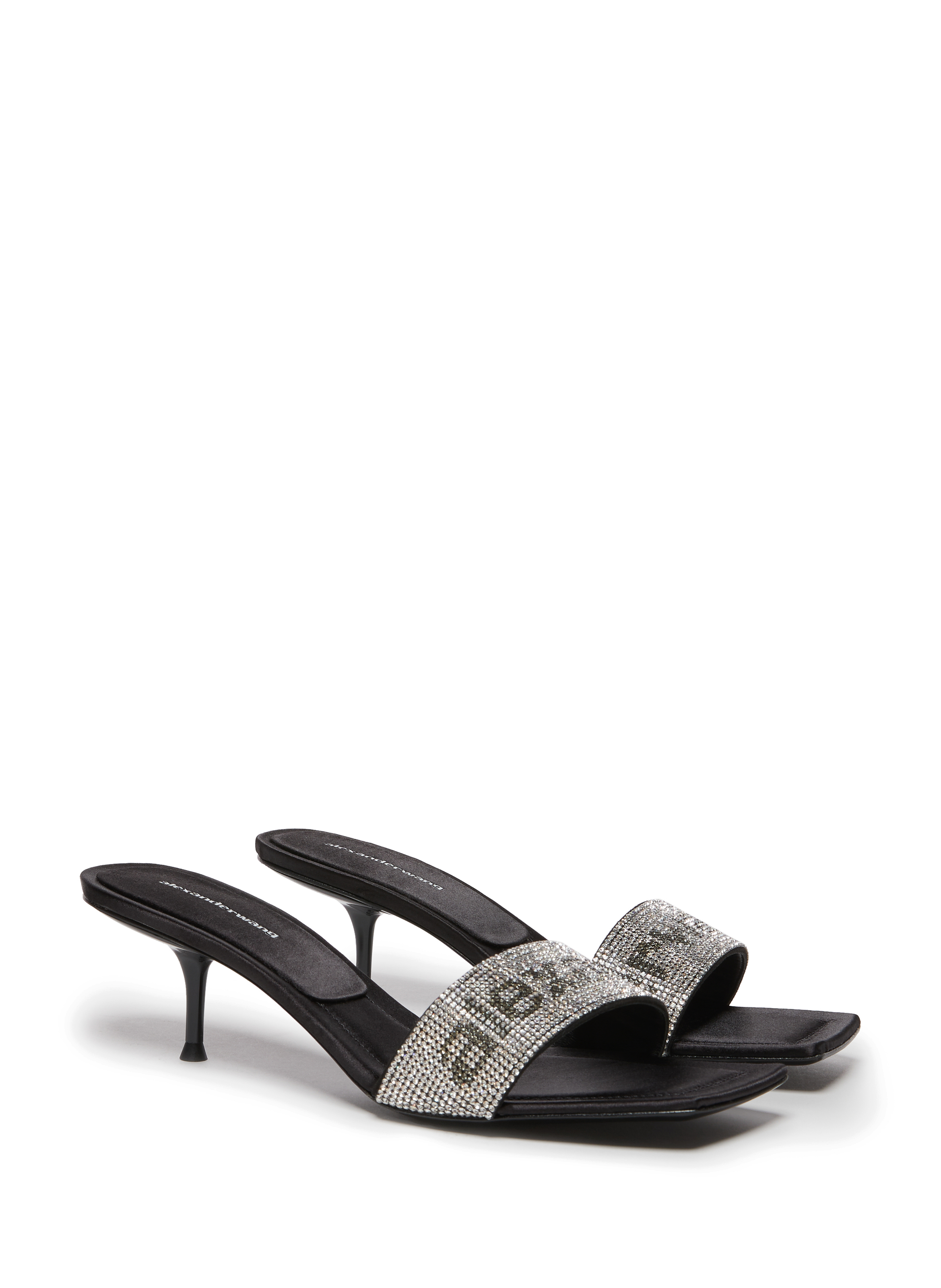 Mules Jessie Crystal en cuir