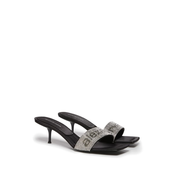 Mules Jessie Crystal en cuir