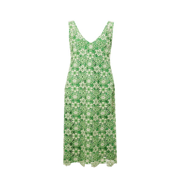 Stella Pardo Gana Embroidered Dress In Green
