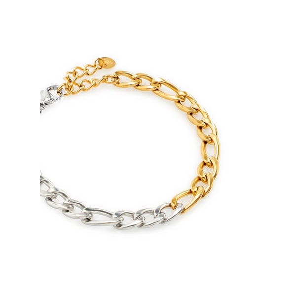 Bracelet bicolore en acier