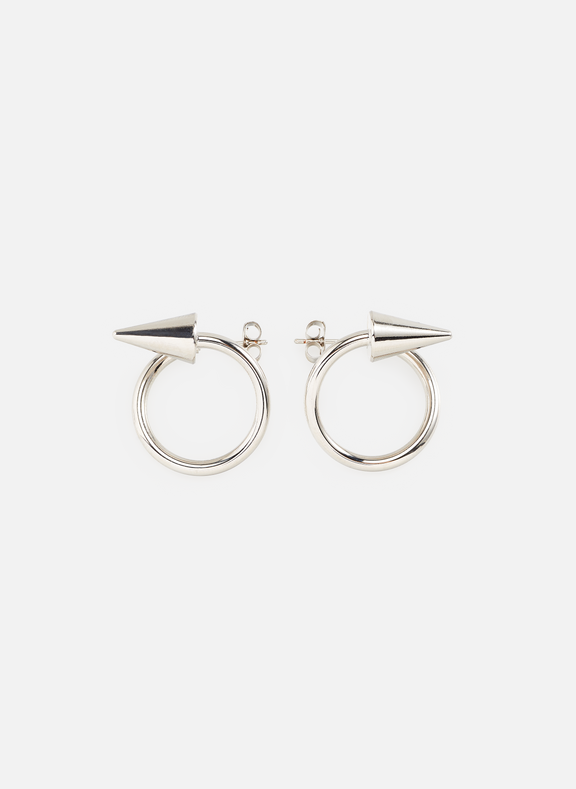 JUSTINE CLENQUET Rose earrings  Silver