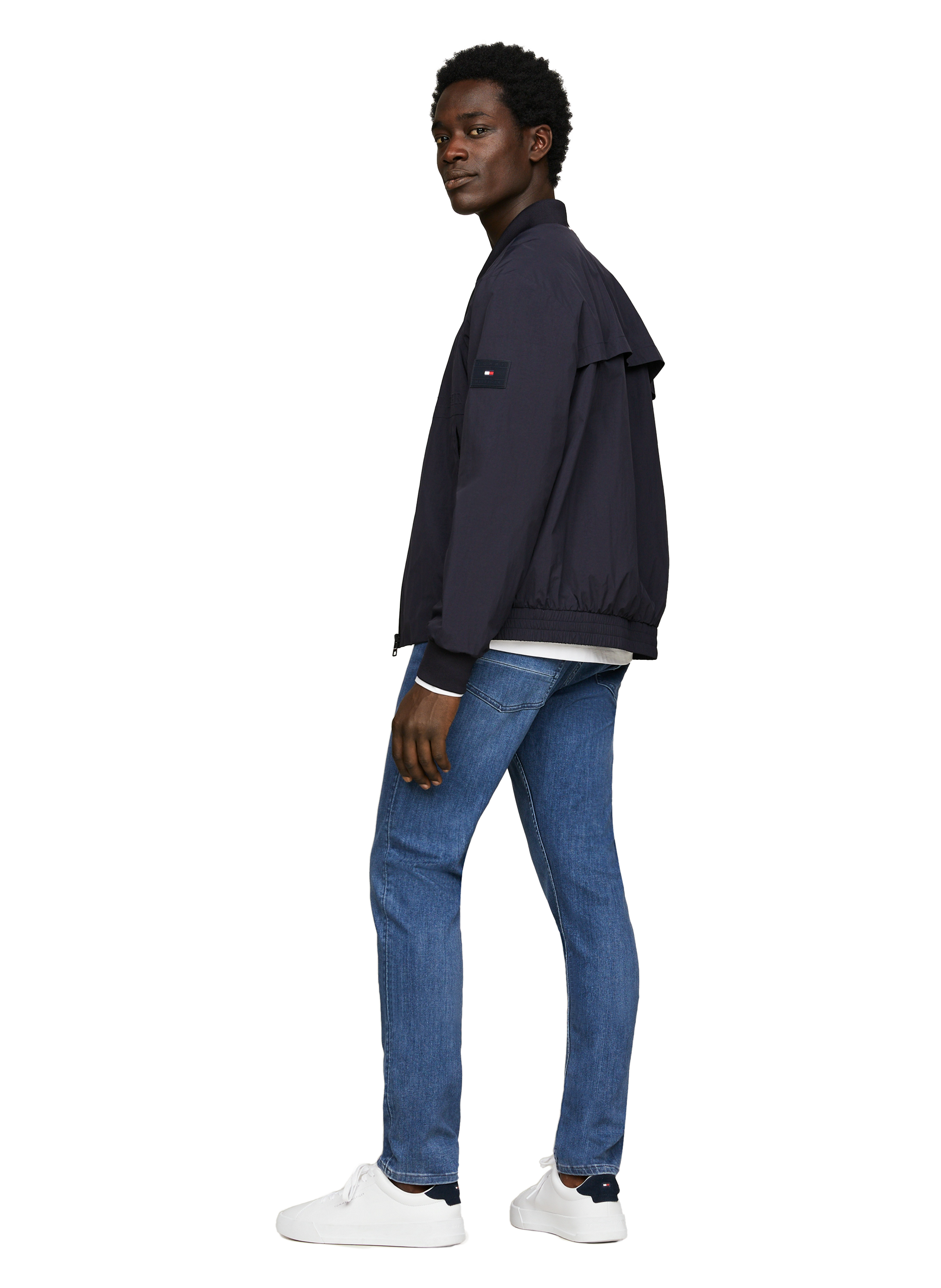 Waterproof bomber jacket TOMMY HILFIGER Blue