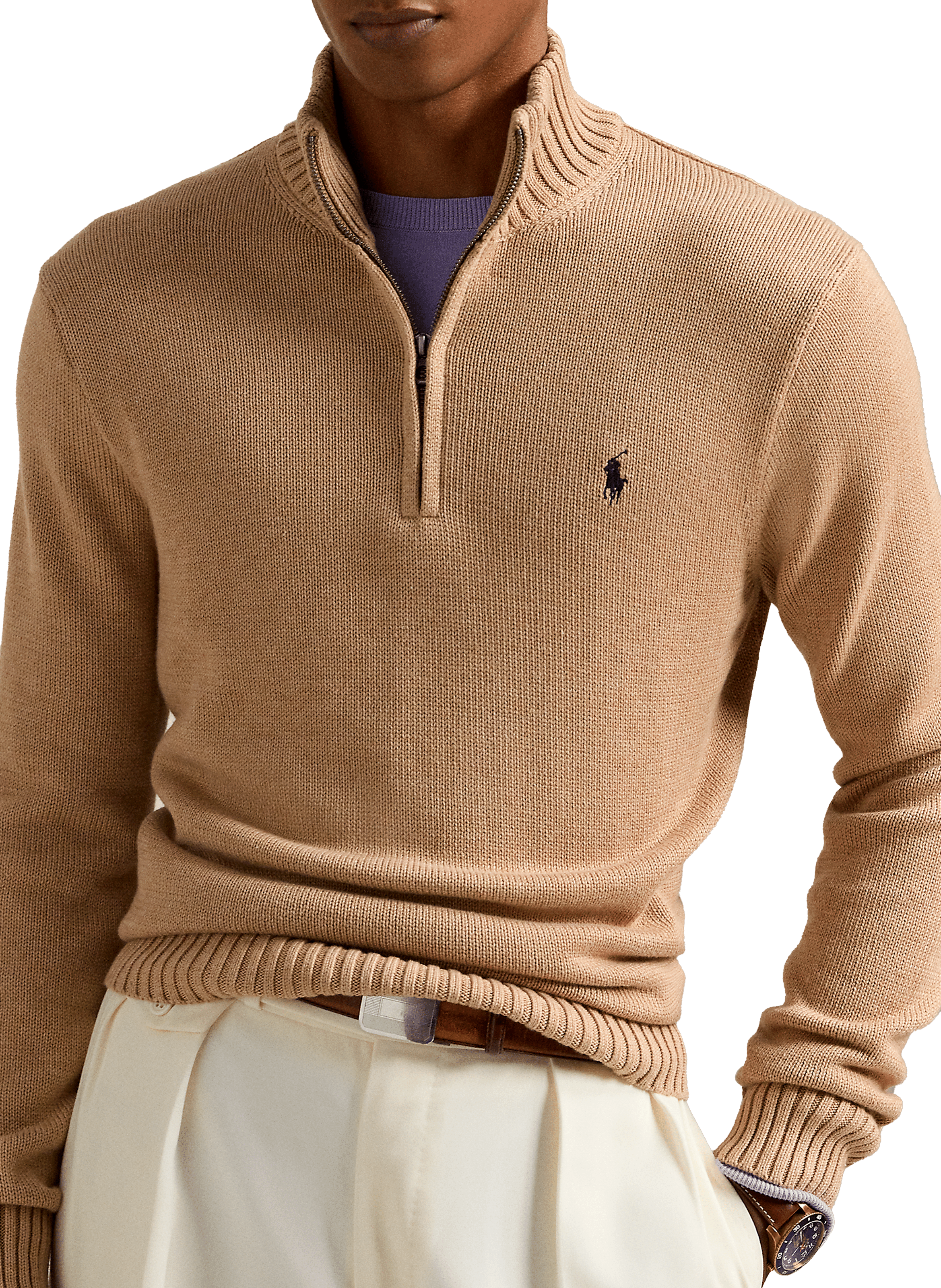 Trui met ritssluiting aan de kraag | Bruin POLO RALPH LAUREN Heren