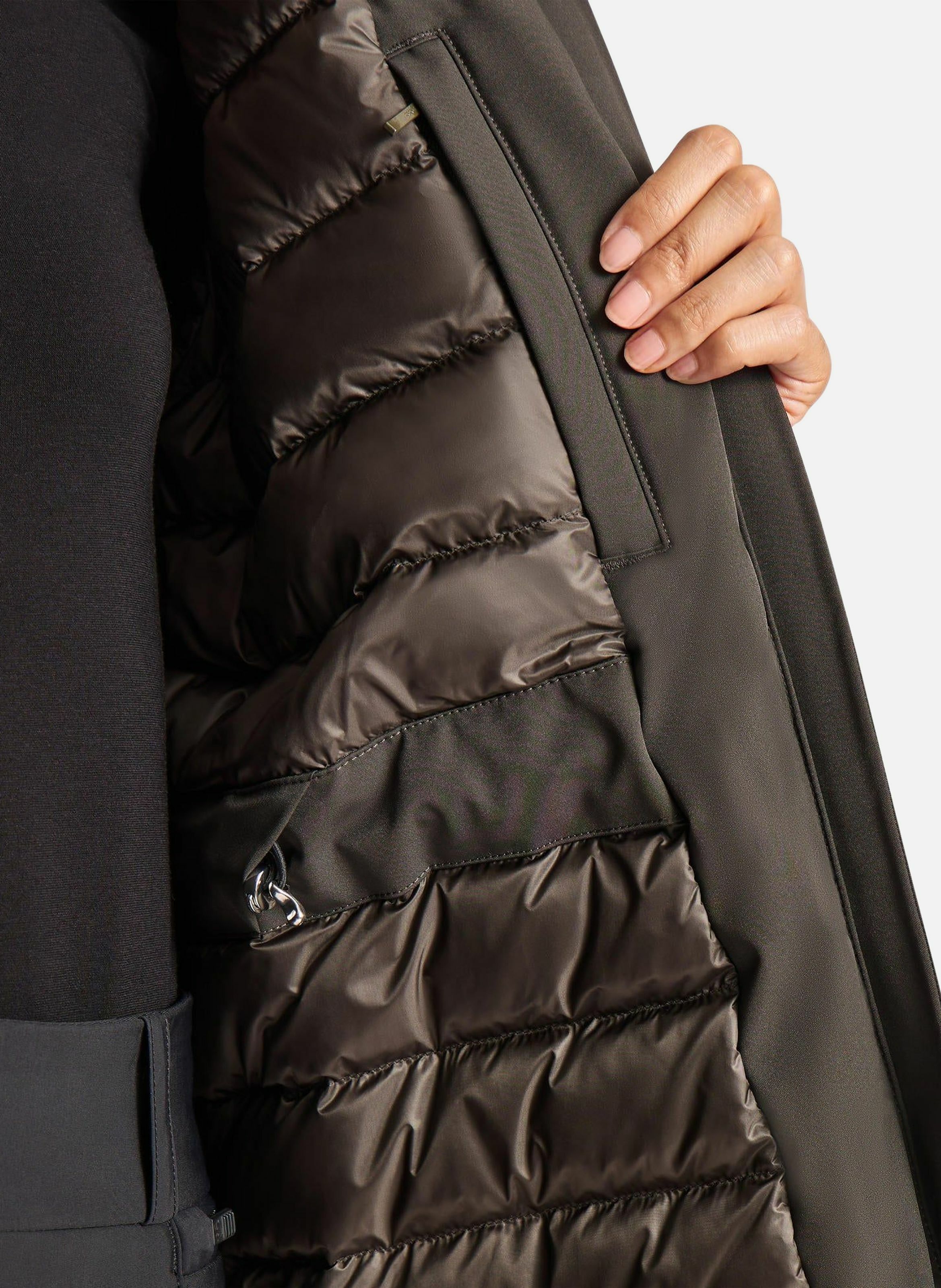 Manteau misha col montant coupe regular FUSALP Vert