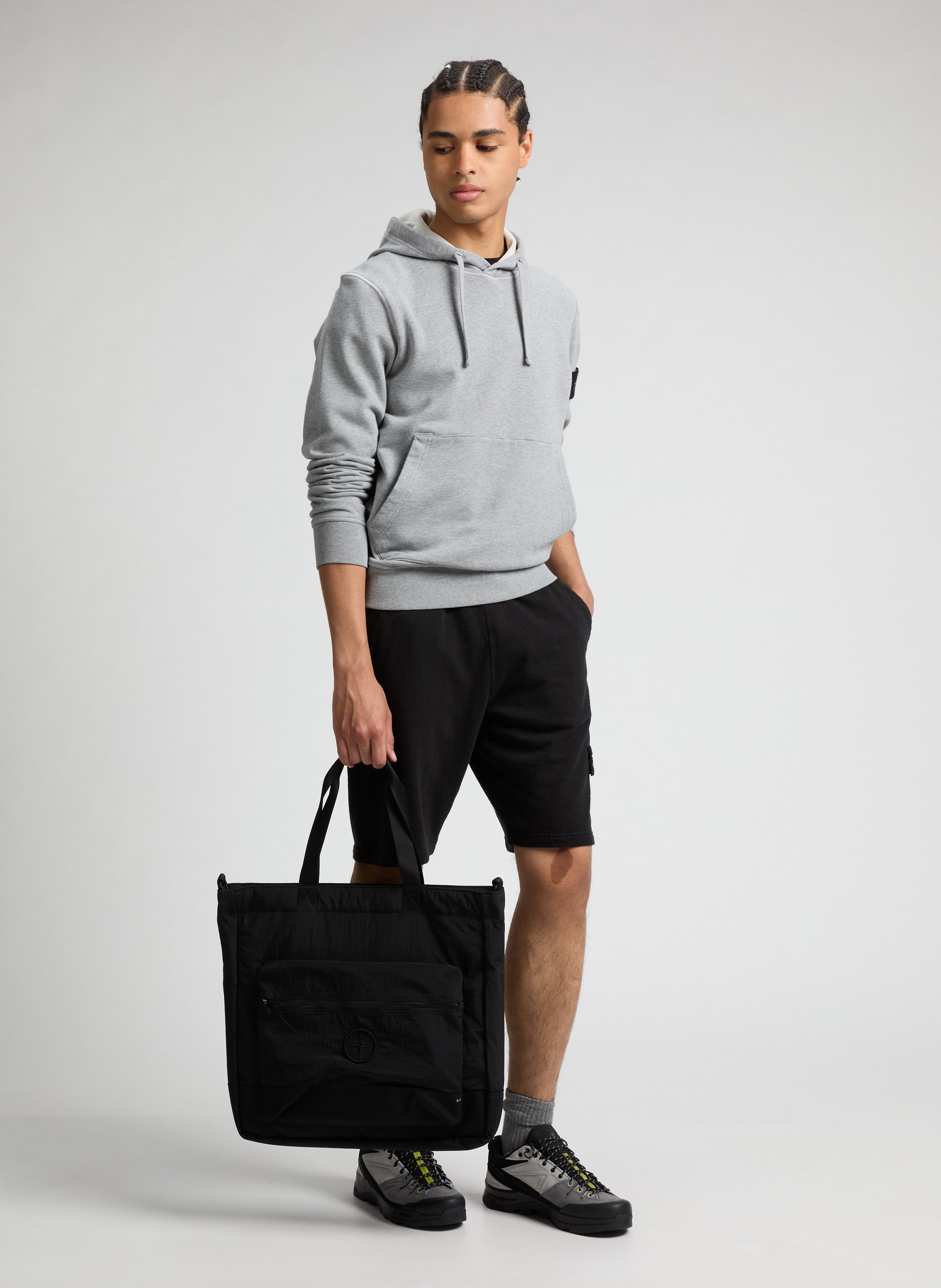 Short en coton   STONE ISLAND Noir