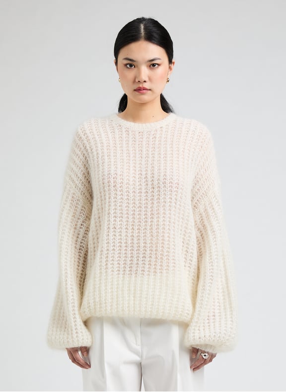 Cotton-blend jumper White by TOTEME TOTEME Cotton-blend jumper White