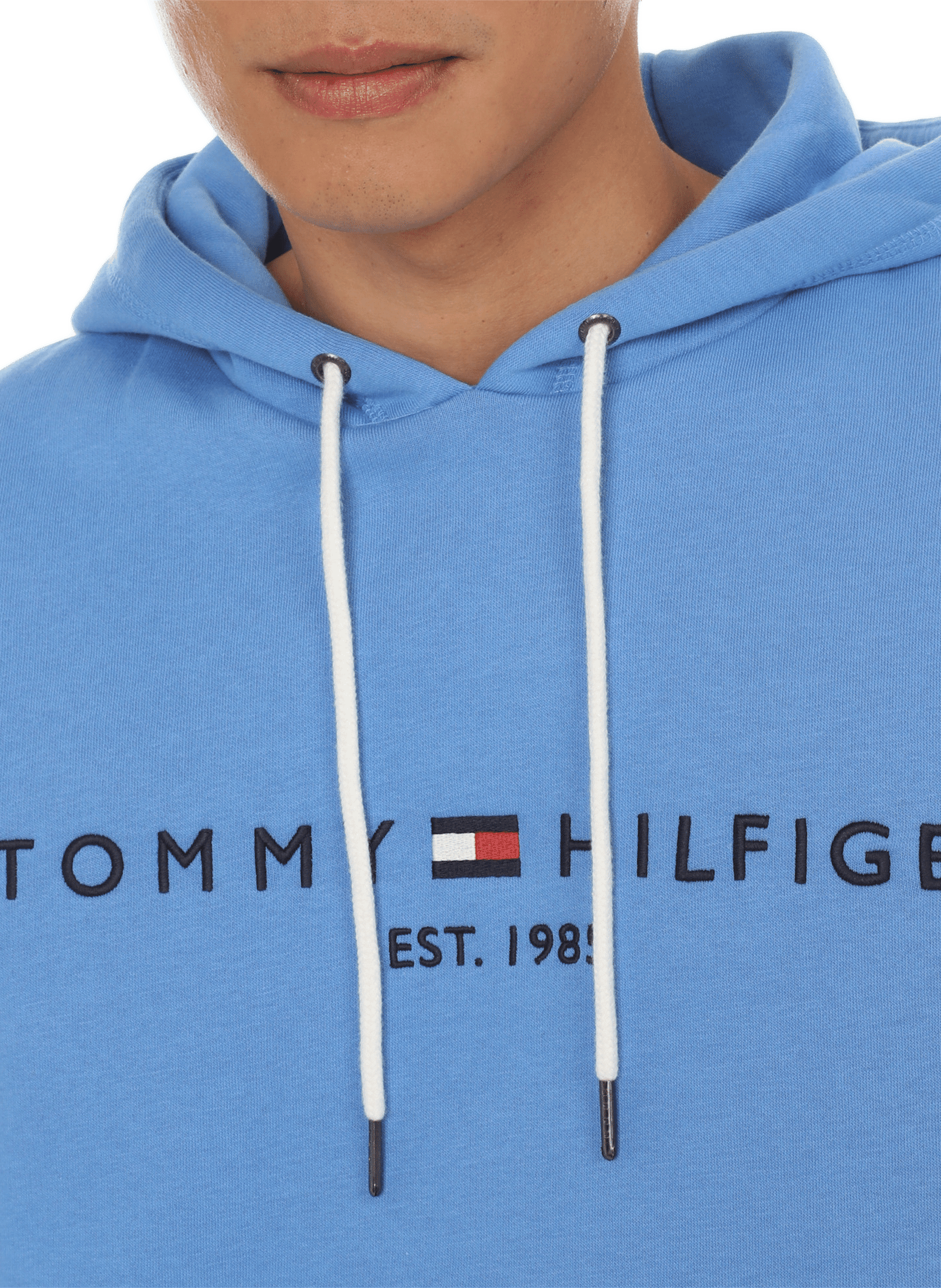 Hoodie en coton TOMMY HILFIGER Bleu