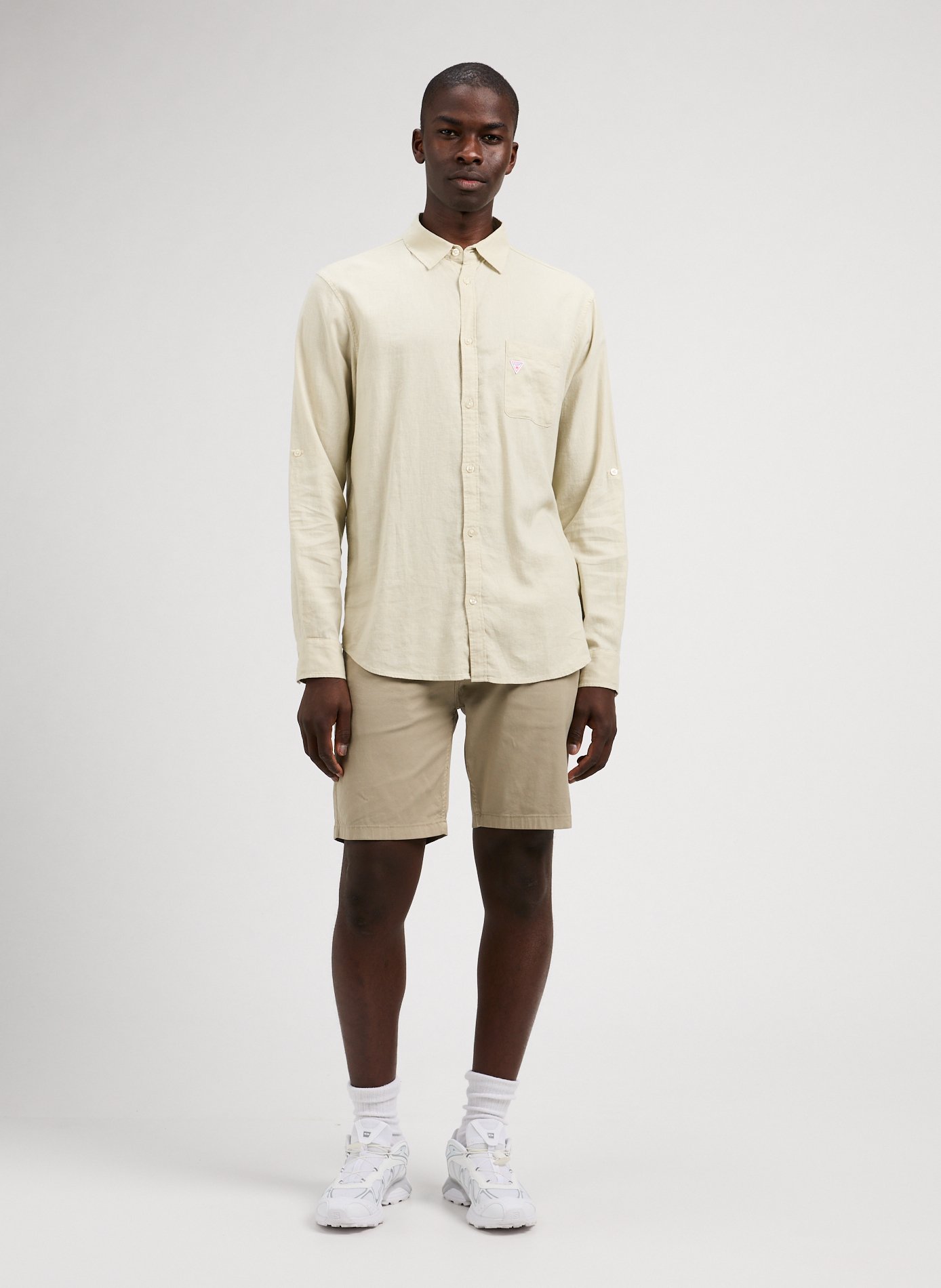 Chemise en coton  GUESS Marron