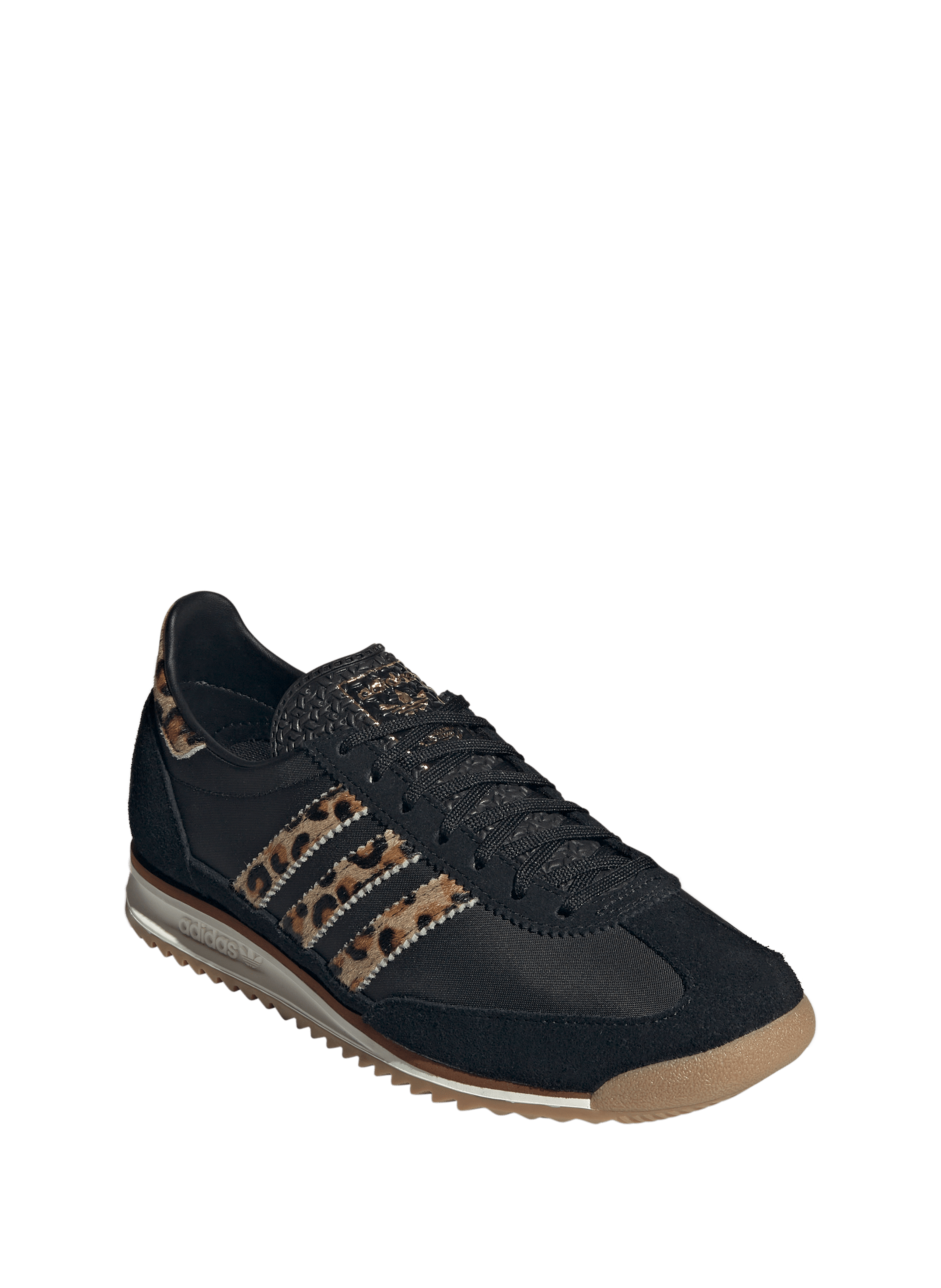 Two-tone serrated sole sneakers ADIDAS Black