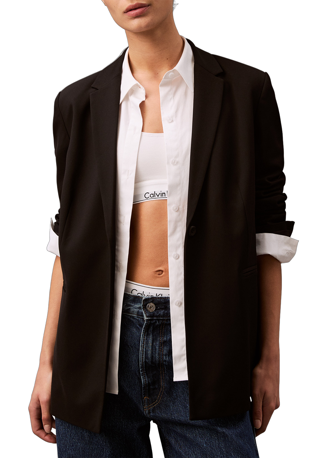 CALVIN KLEIN Blazer uni Noir