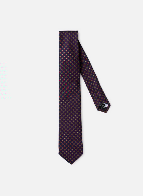 Silk tie with floral pattern Multicolour by AU PRINTEMPS PARIS AU PRINTEMPS PARIS Silk tie with floral pattern Multicolour